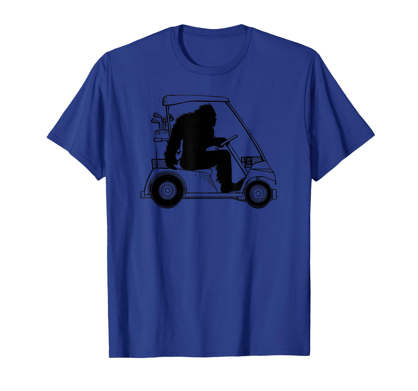 Bigfoot Golf Tee, Sasquatch Driving Golf Cart Shirt Apparel T-Shirt