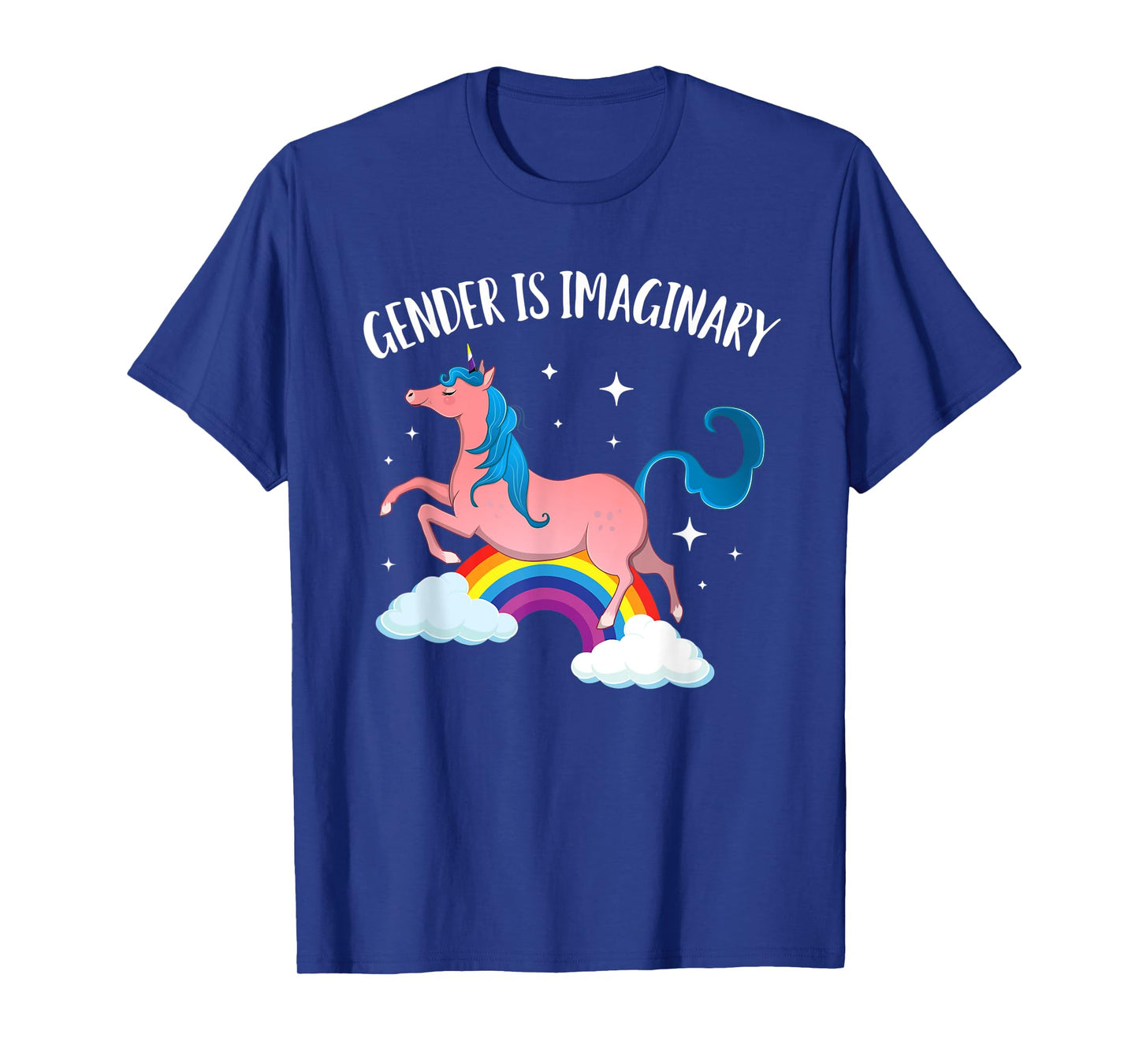 Gender Is Imaginary Non-Binary Unicorn Genderqueer T-Shirt