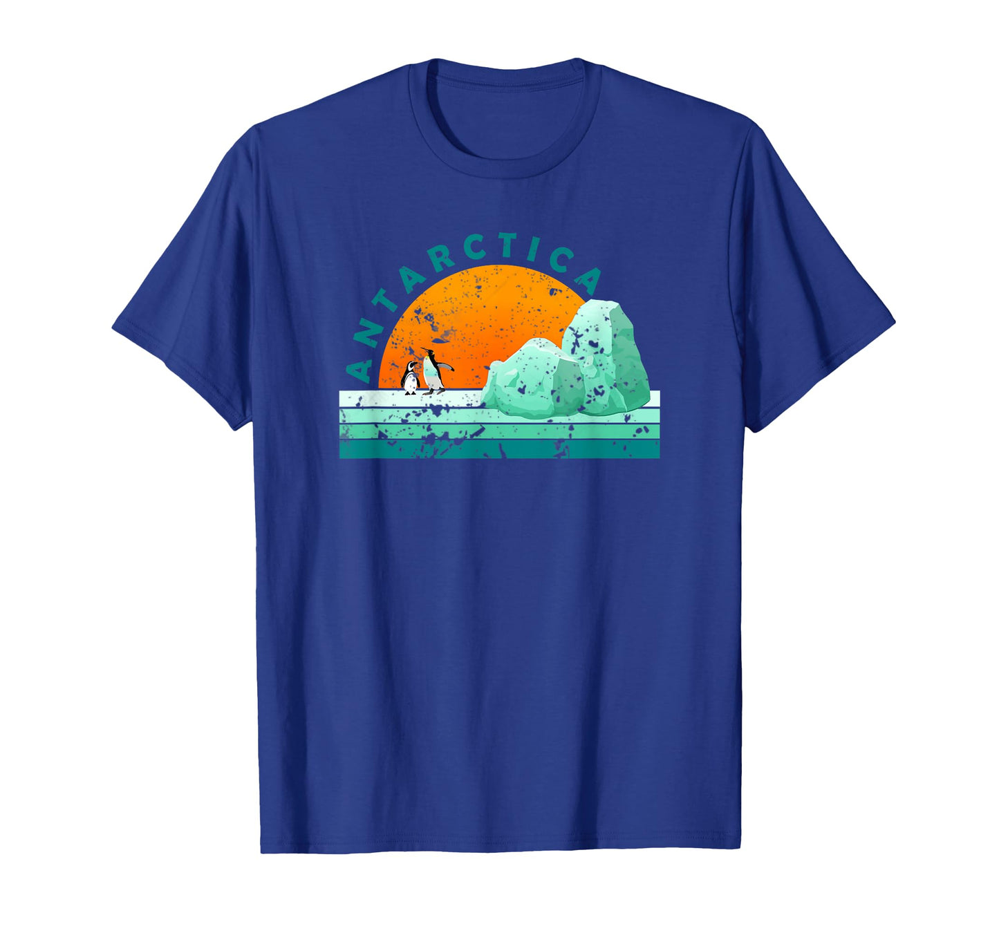 Bethcentral Vacation Gifts Antarctica - Tourist Vintage Vacation T-Shirt Black Small Retro Graphic T-Shirt