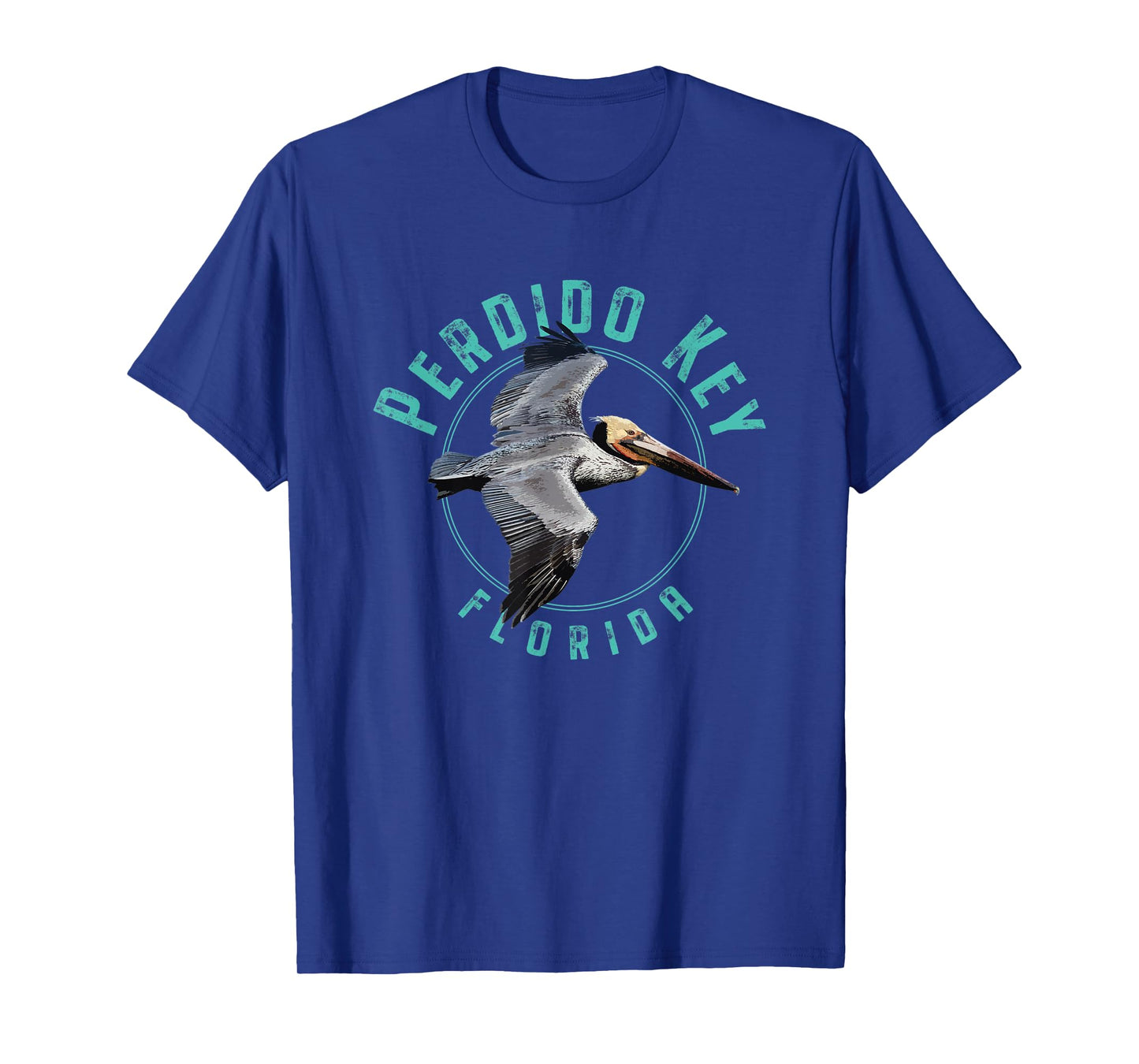 Perdido Key Florida Pelican Design T-Shirt