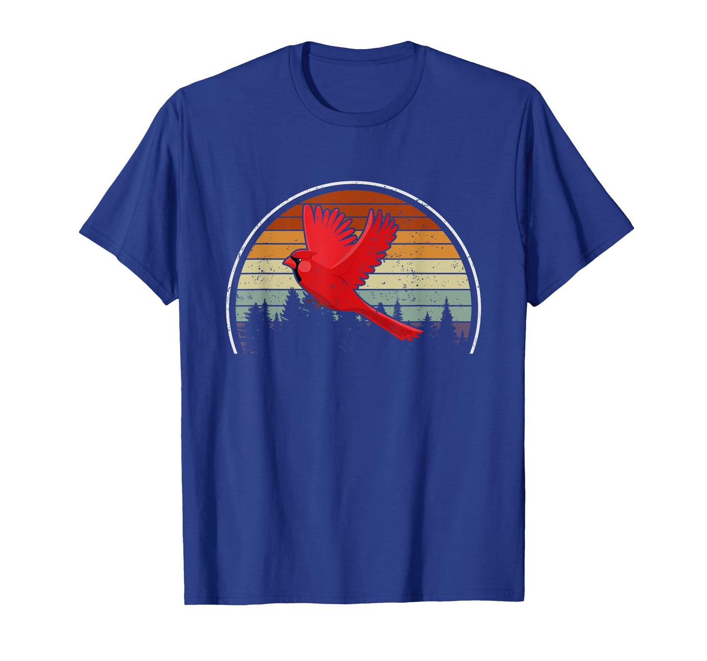 Birdwatcher Bird Lover Nature Bird Retro Red Cardinal T-Shirt