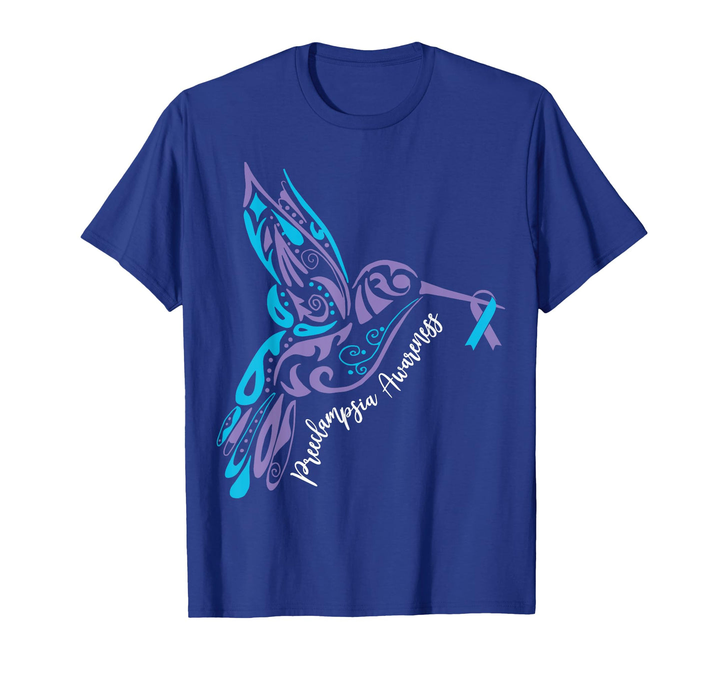 Bird Ribbon Preeclampsia Awareness Preeclampsia Survivor T-Shirt