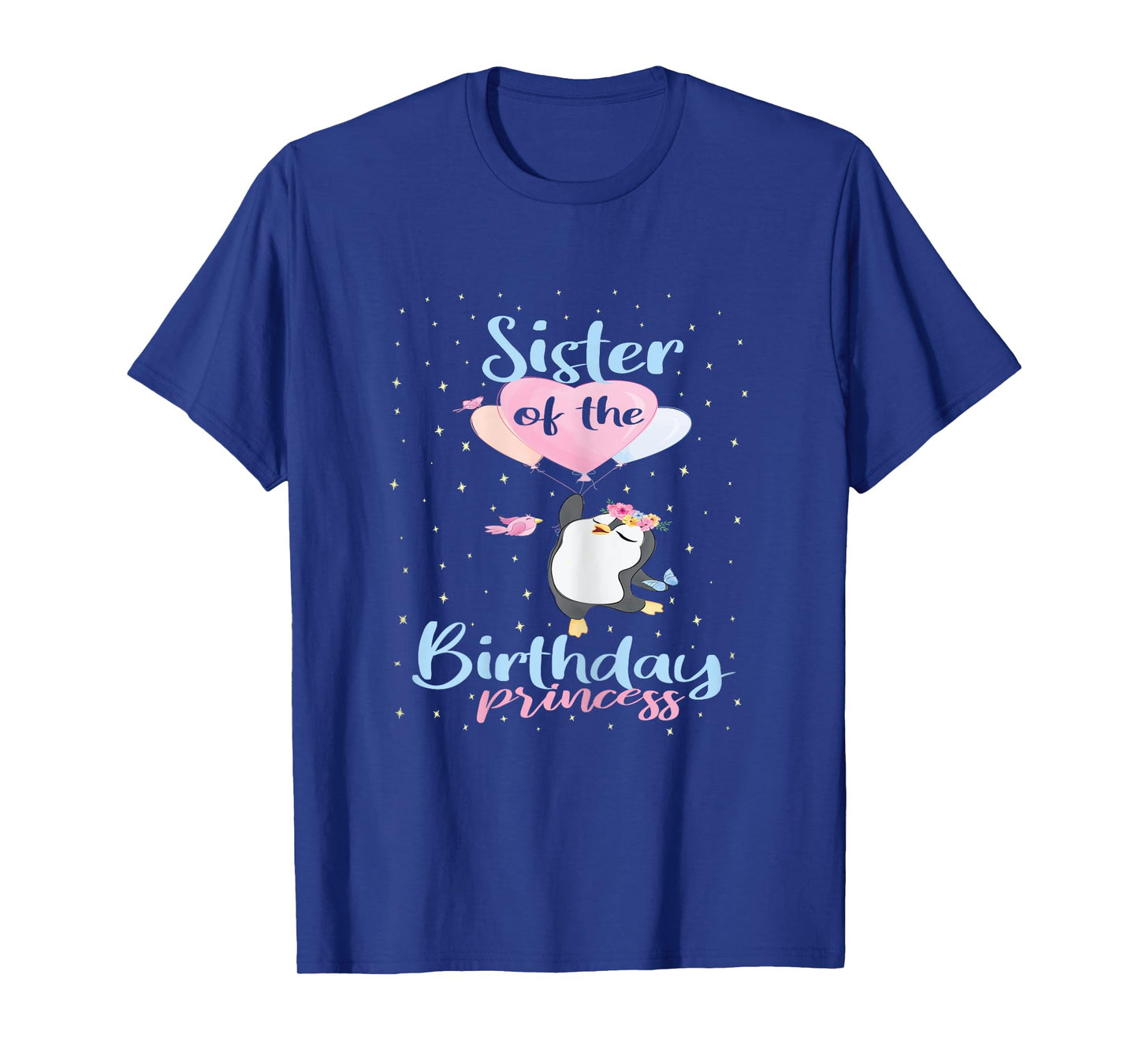 Sister Of The Birthday Princess Penguin Girls B-day Party T-Shirt