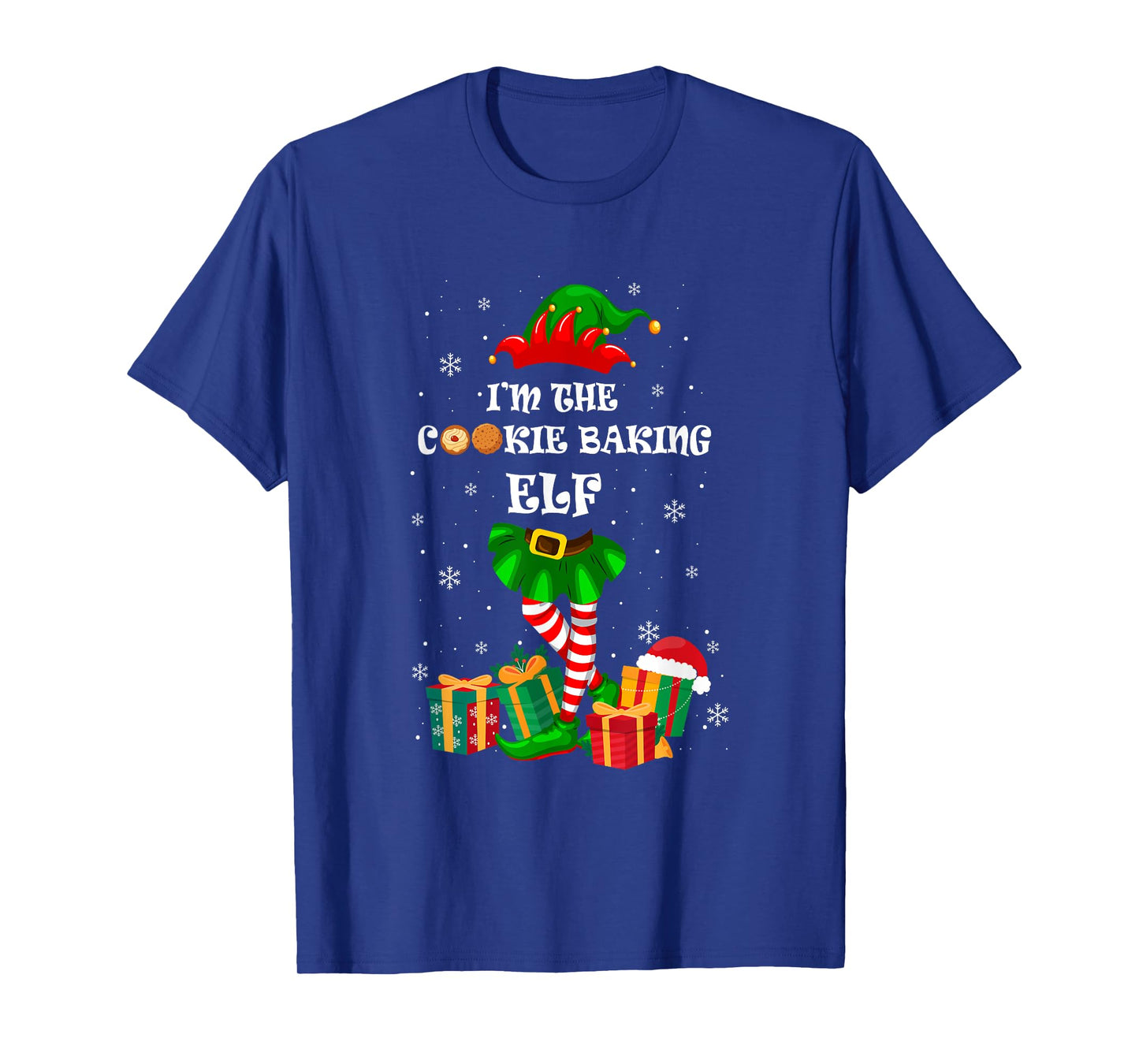 The Cookie Baking Elf Christmas Matching Family Pastry Chef T-Shirt