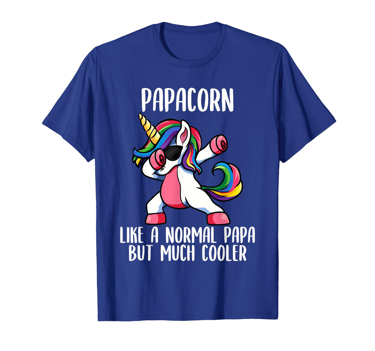 Unicorn Dad Girl Birthday Party Clothing Papacorn T-Shirt
