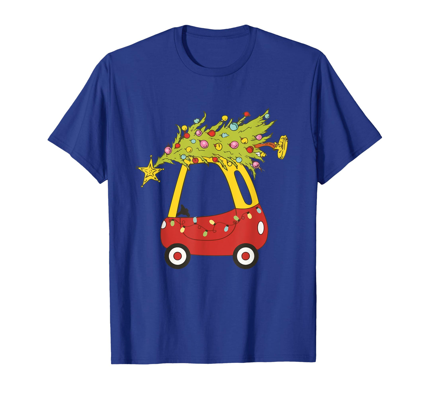 Red Car Christmas Tree Kids Cute Baby Toddler Holiday Xmas T-Shirt