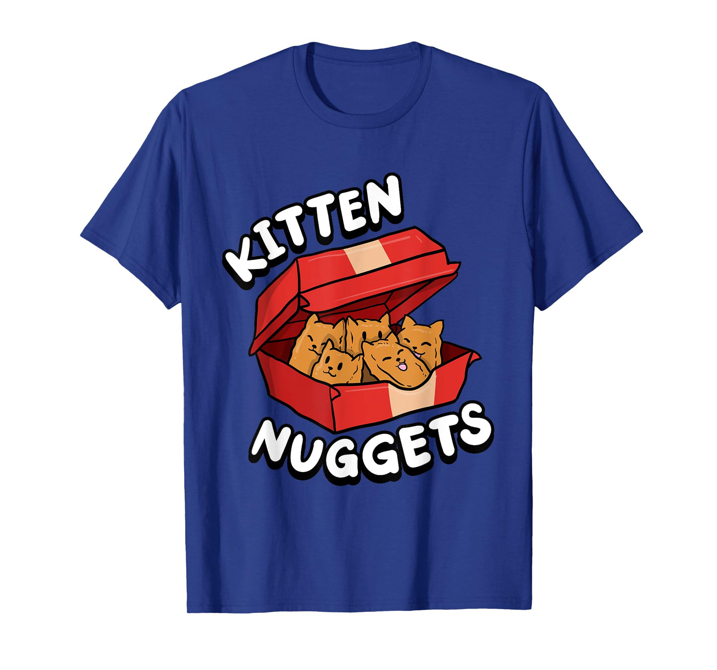 Kitten Nuggets Fried Chicken Lover Foodie Cute Cat T-Shirt