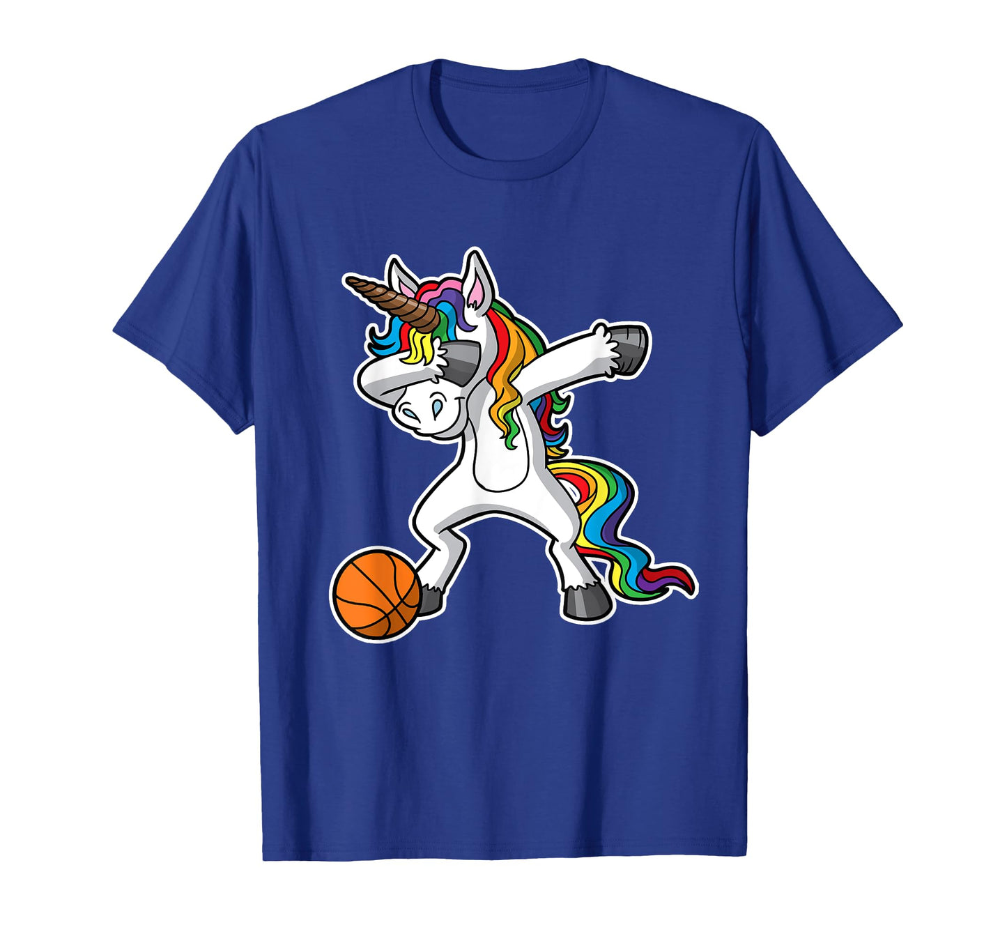 Unicorn Girls Dabbing Basketball Dab Kids Youth T-Shirt
