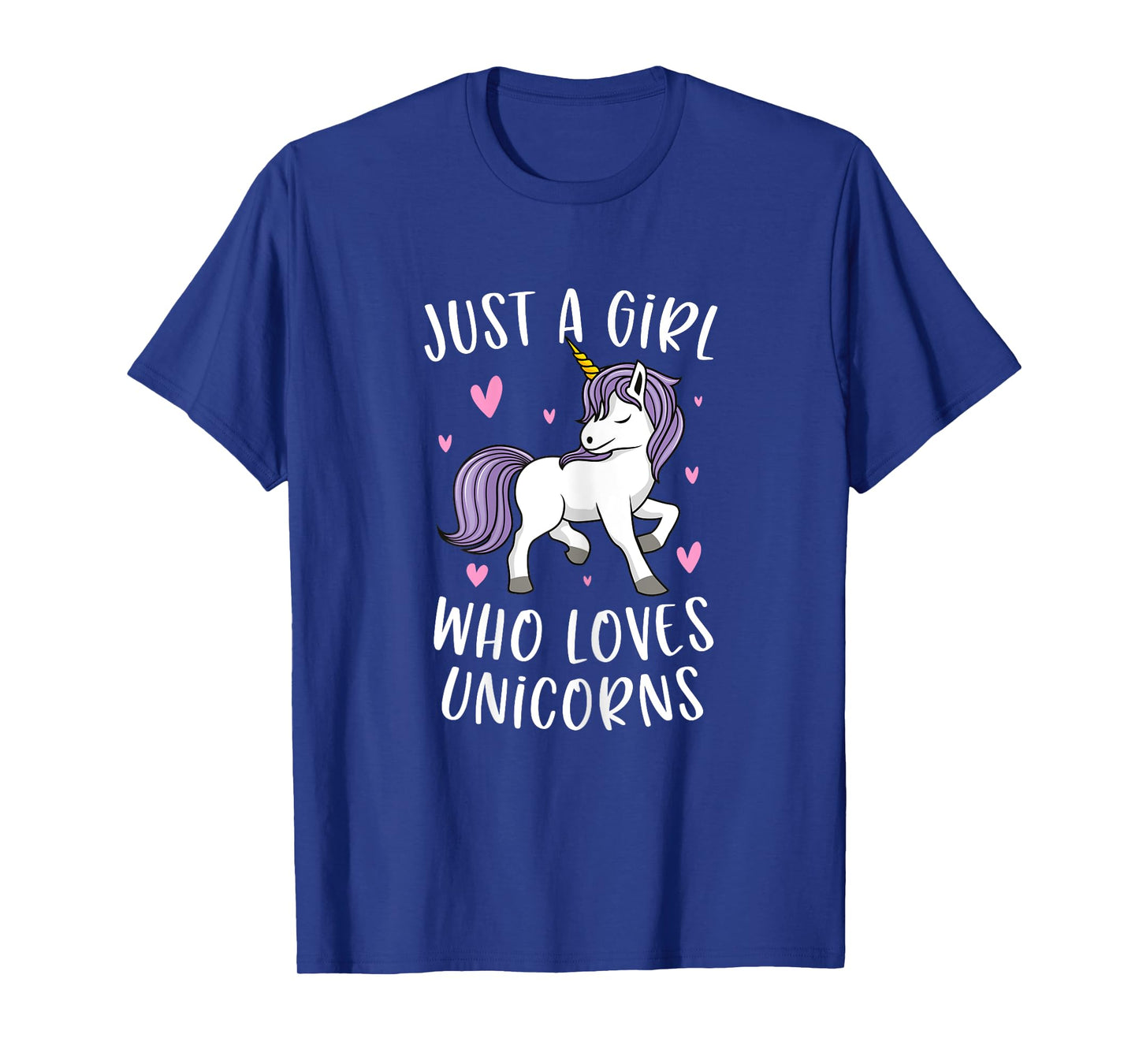 Just A Girl Who Loves Unicorns Funny Unicorn Gifts For Girls T-Shirt