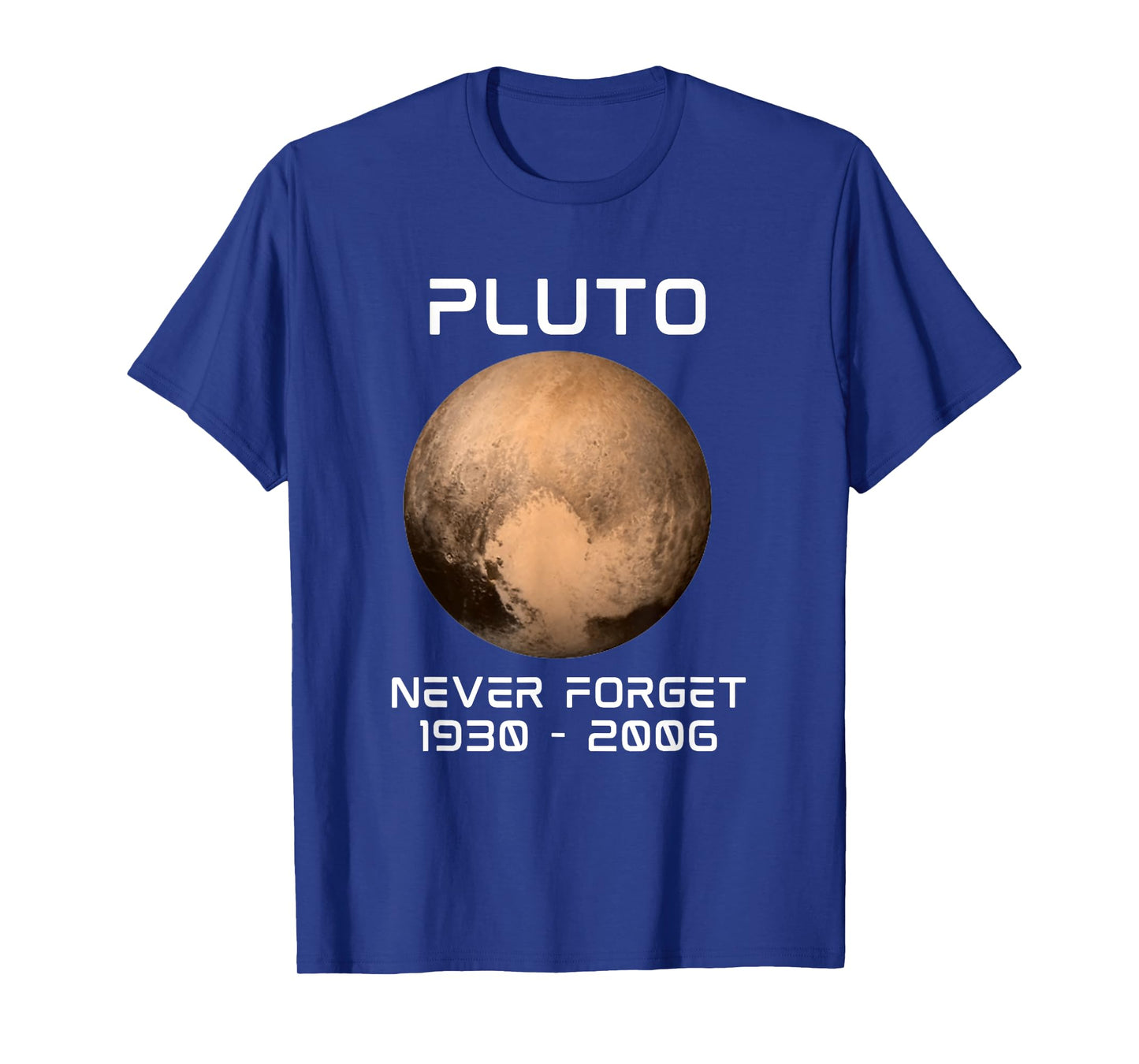 Solar System 9th Planet Pluto Never Forget Outer Space T-Shirt