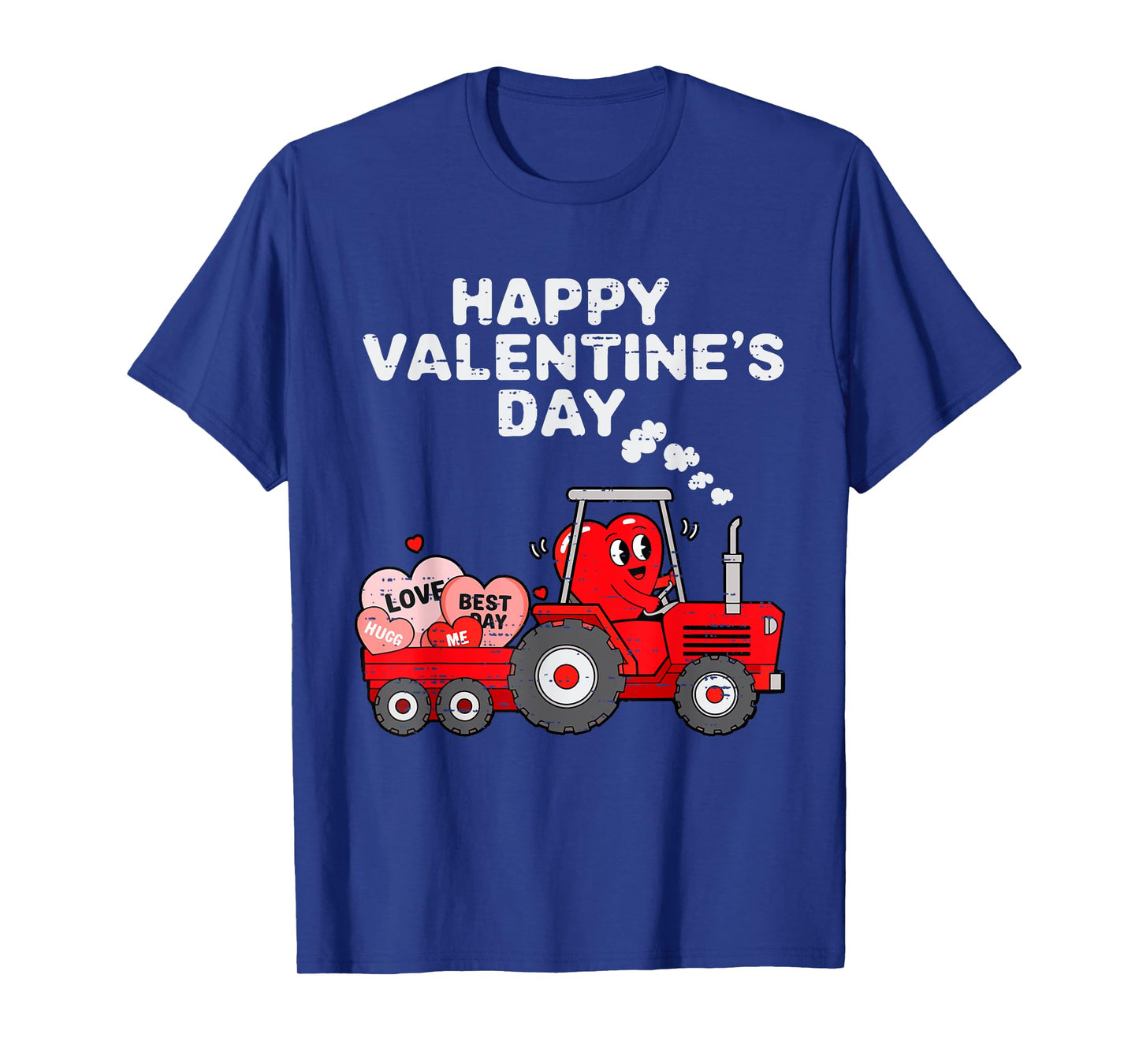 Valentines Day Heart In Tractor Funny Farm Toddler Boys Kids T-Shirt