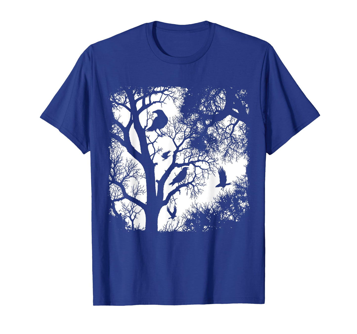 Gothic Raven Tree Dark Forest Crow Night Wilderness Aesthe T-Shirt