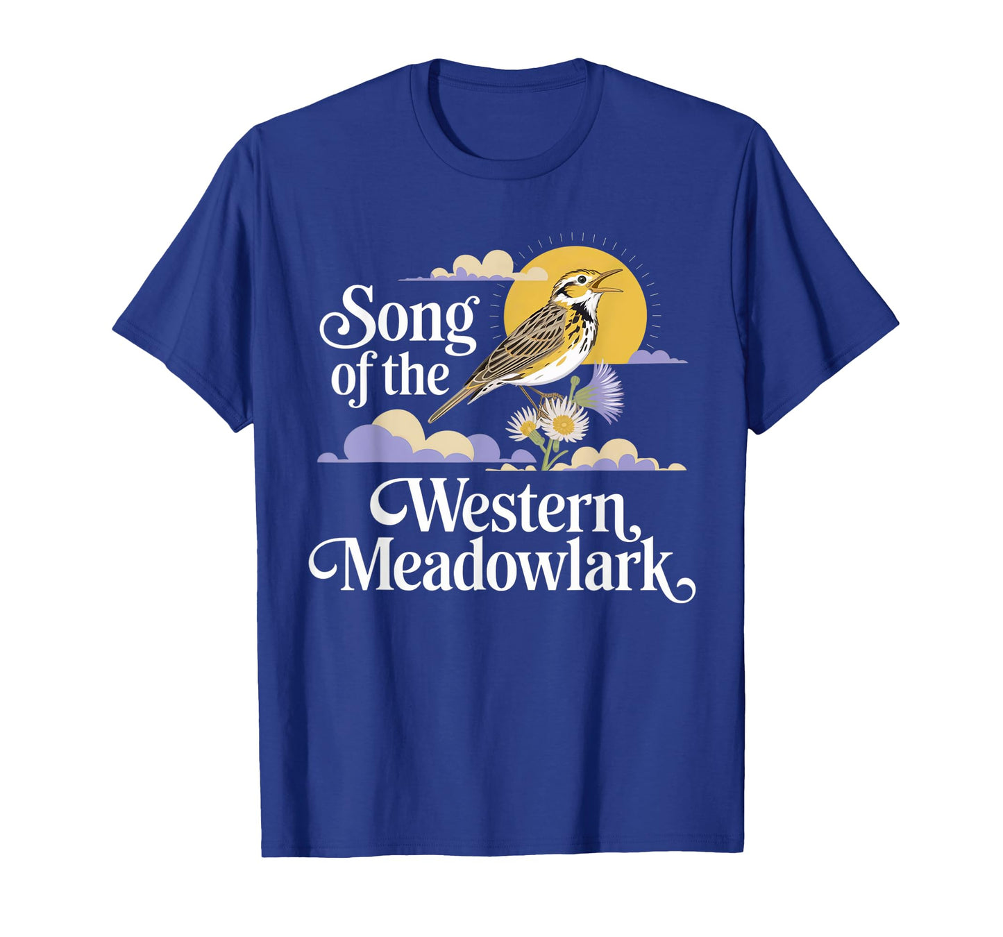 Western Meadowlark – Prairie Songbird Lover Design T-Shirt