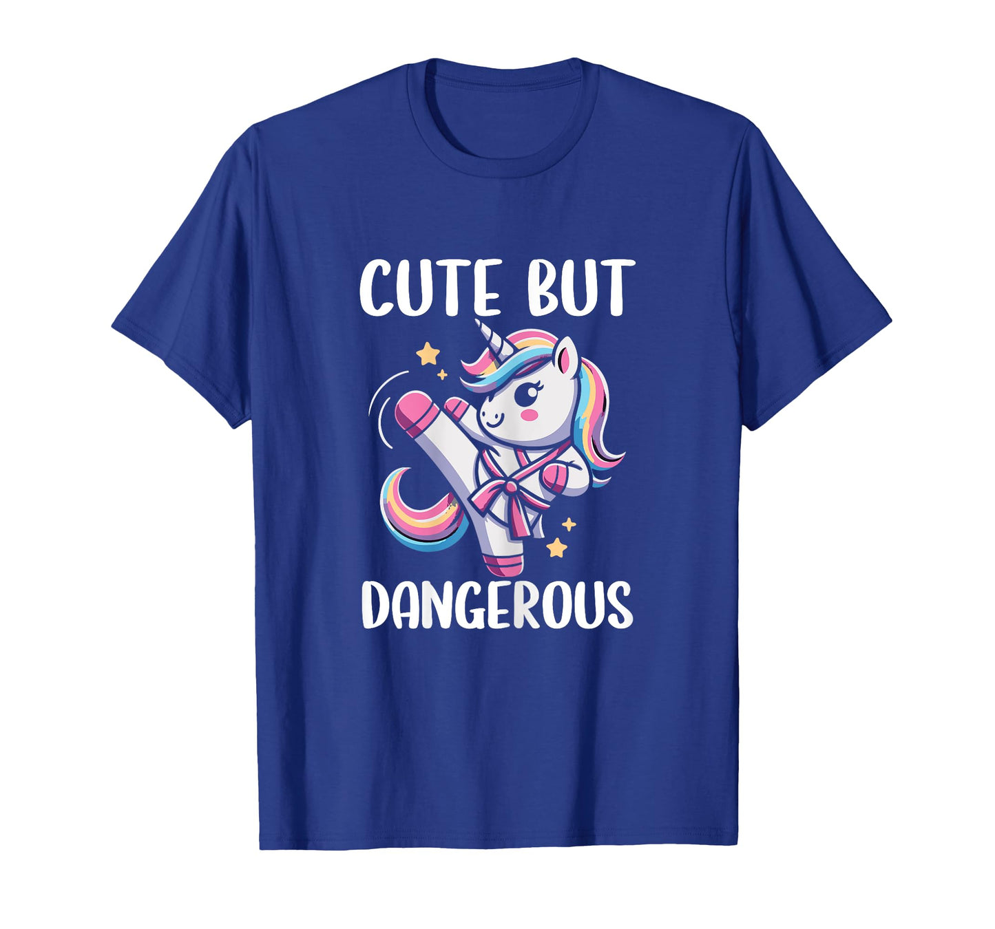 Cute But Dangerous Unicorn Karate Girl Taekwondo T-Shirt