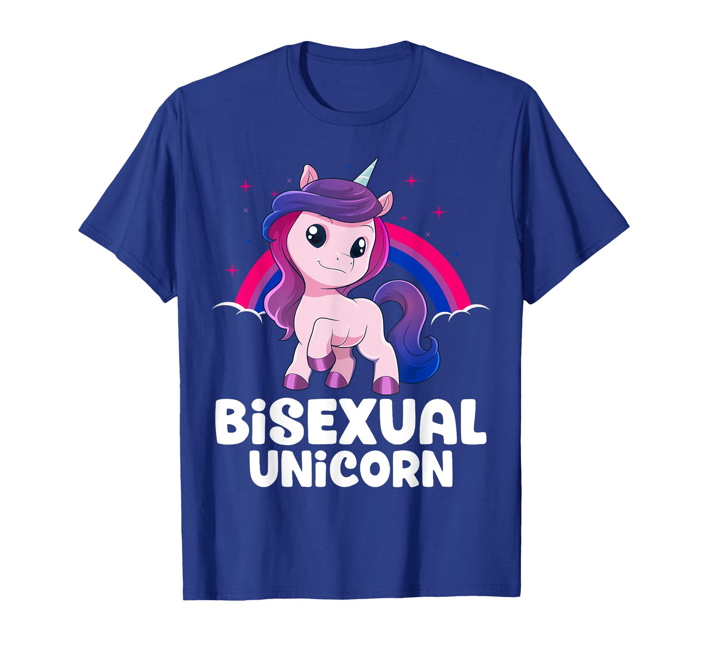 Bisexual Unicorn Bi Pride Flag LGBT Unicorn Pride Month T-Shirt