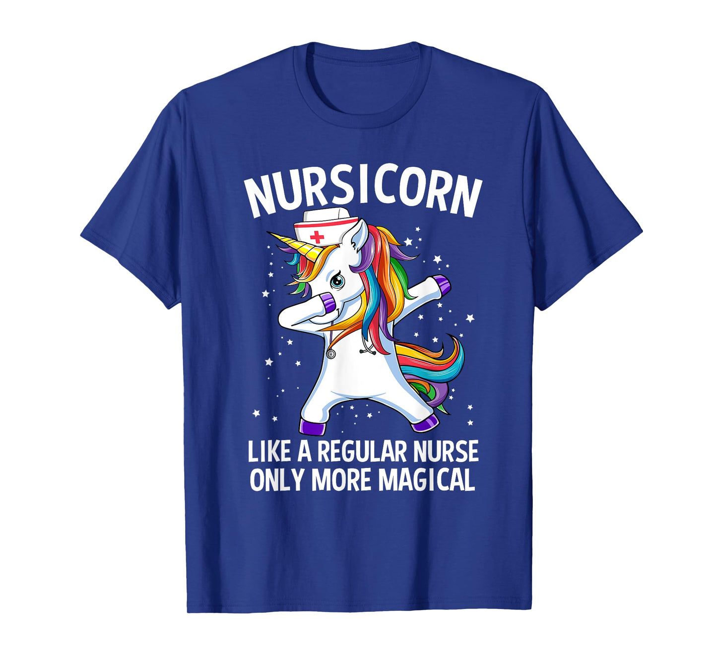 Dabbing Unicorn Nursicorn Funny Nurse T-Shirt