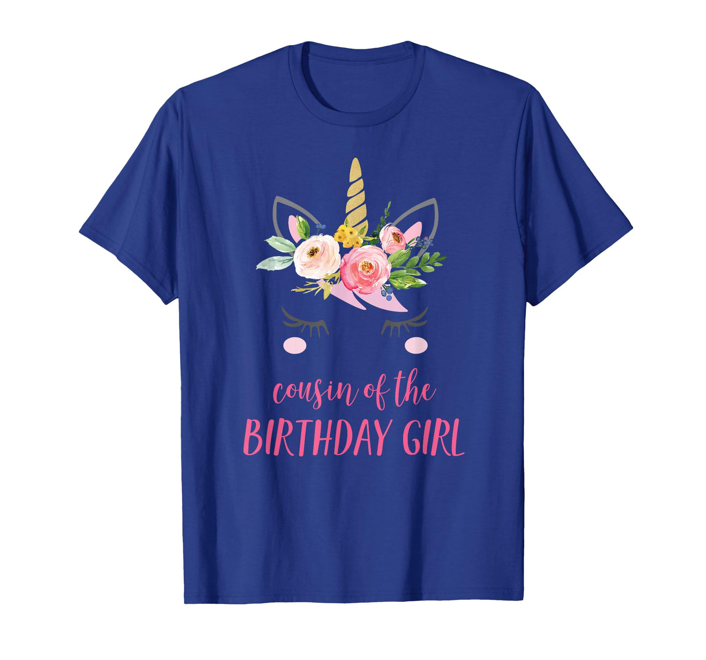 Cousin of the Birthday Girl Matching Shirt, Unicorn Cousin T-Shirt