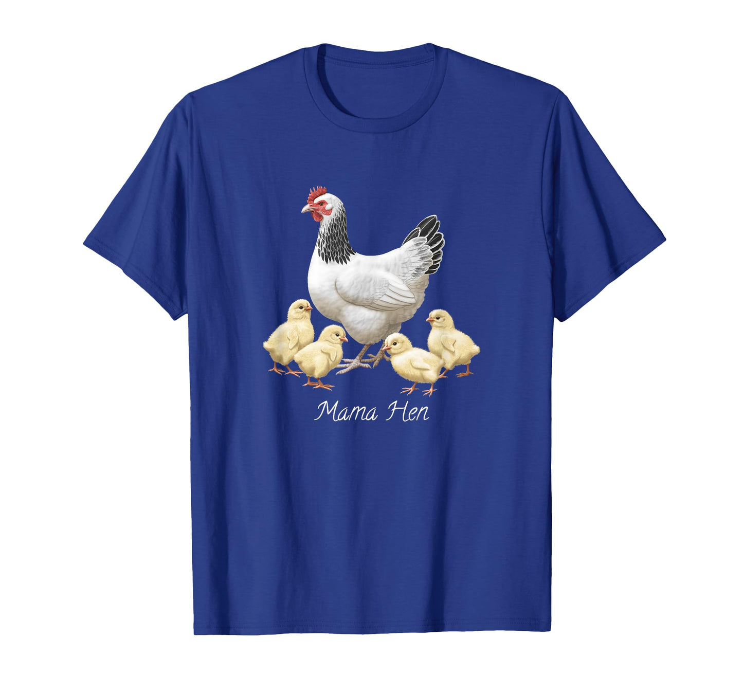 Mama Hen Sussex Chicken and 4 Baby Chicks T-Shirt