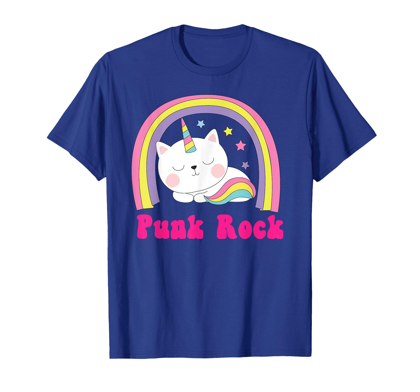 Punk Rock Shirt | Sarcastic Rainbow Funny Unicorn Punk Music T-Shirt