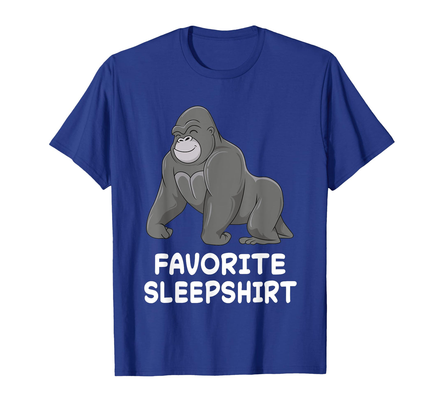 Gorilla Monkey Gorillas Nap Sleeping Sleep Pajama Nightgown T-Shirt