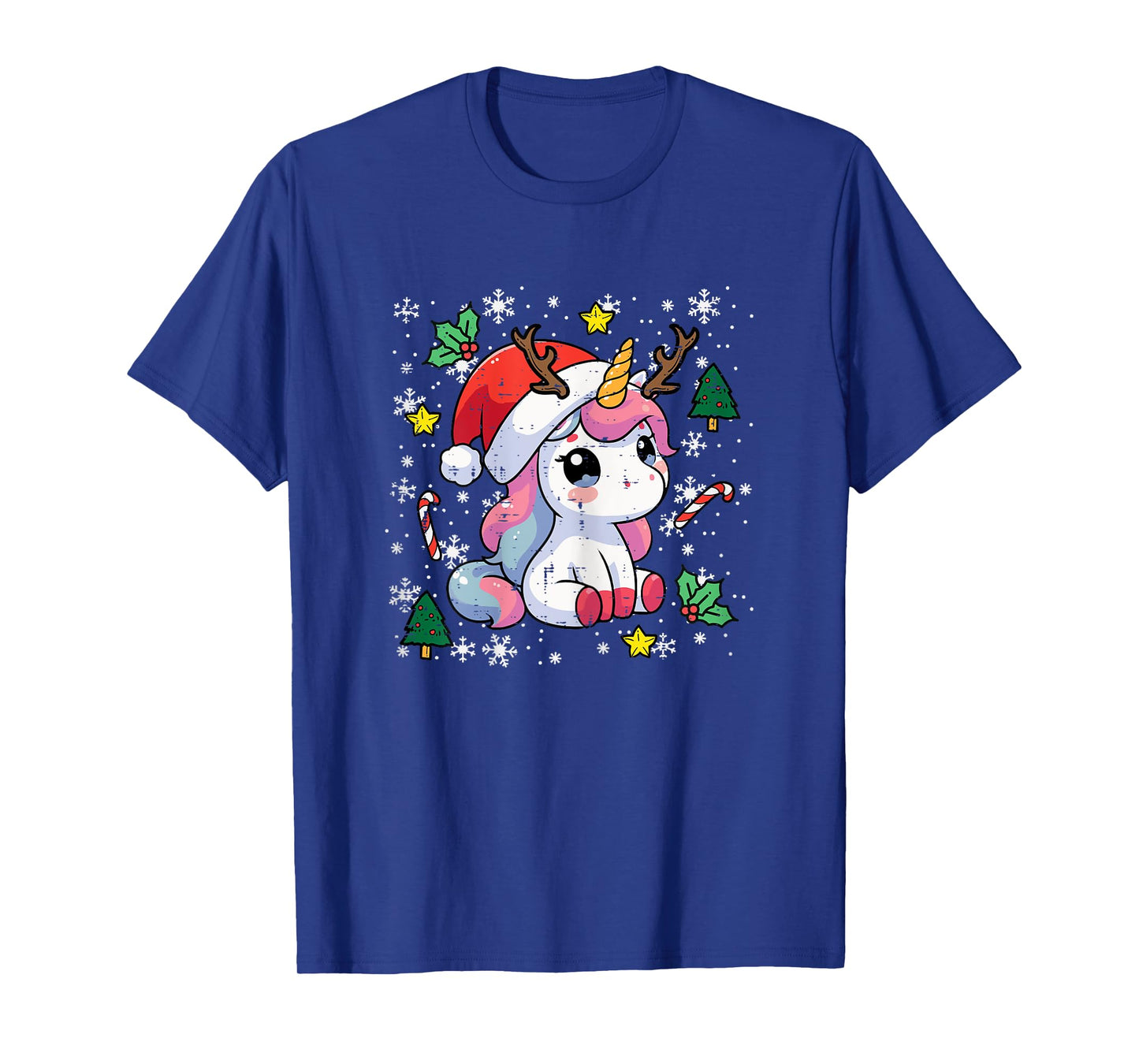 Christmas Unicorn Cute Magical Xmas Toddler Girls Kids Women T-Shirt