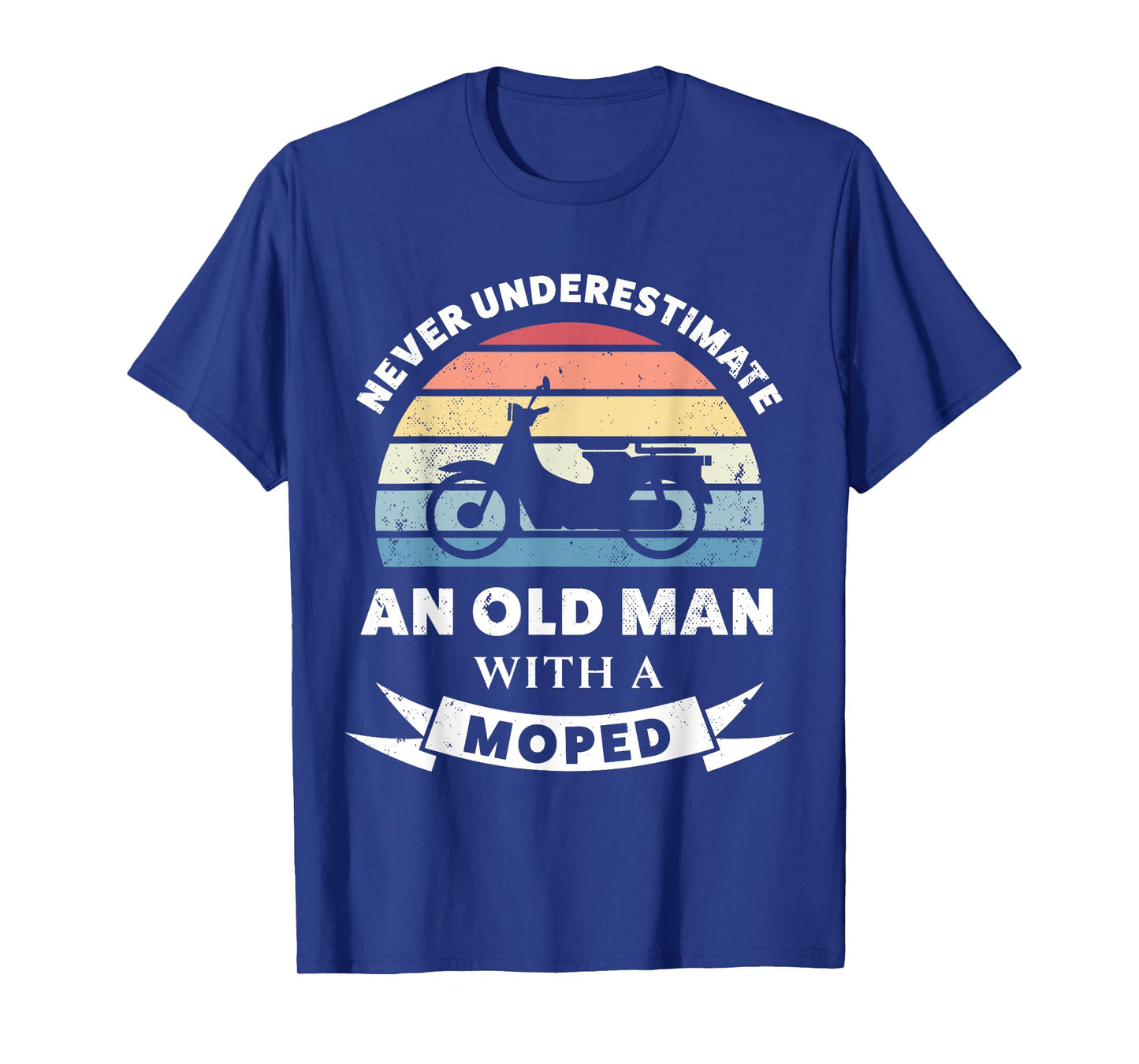 Old Man with a Moped Funny Gift Dad T-Shirt