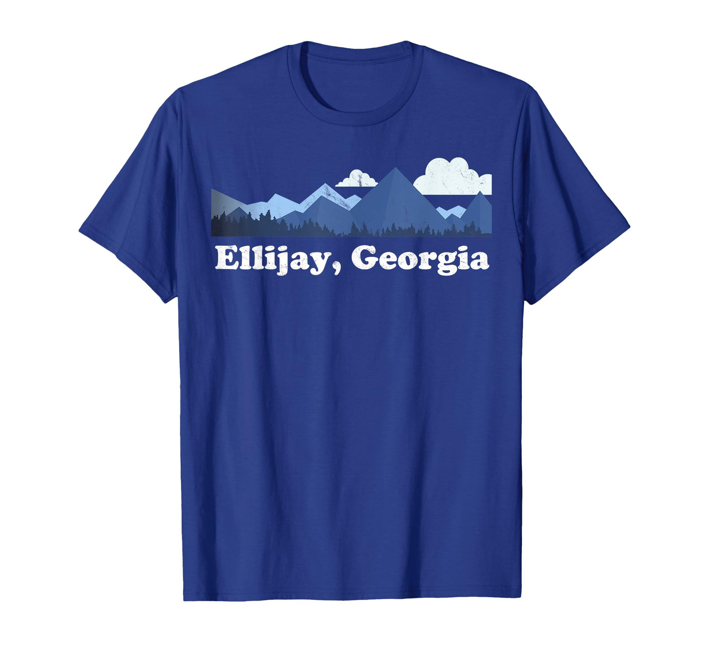 Cute Ellijay Georgia GA Retro Blue Ridge Mountains T-Shirt