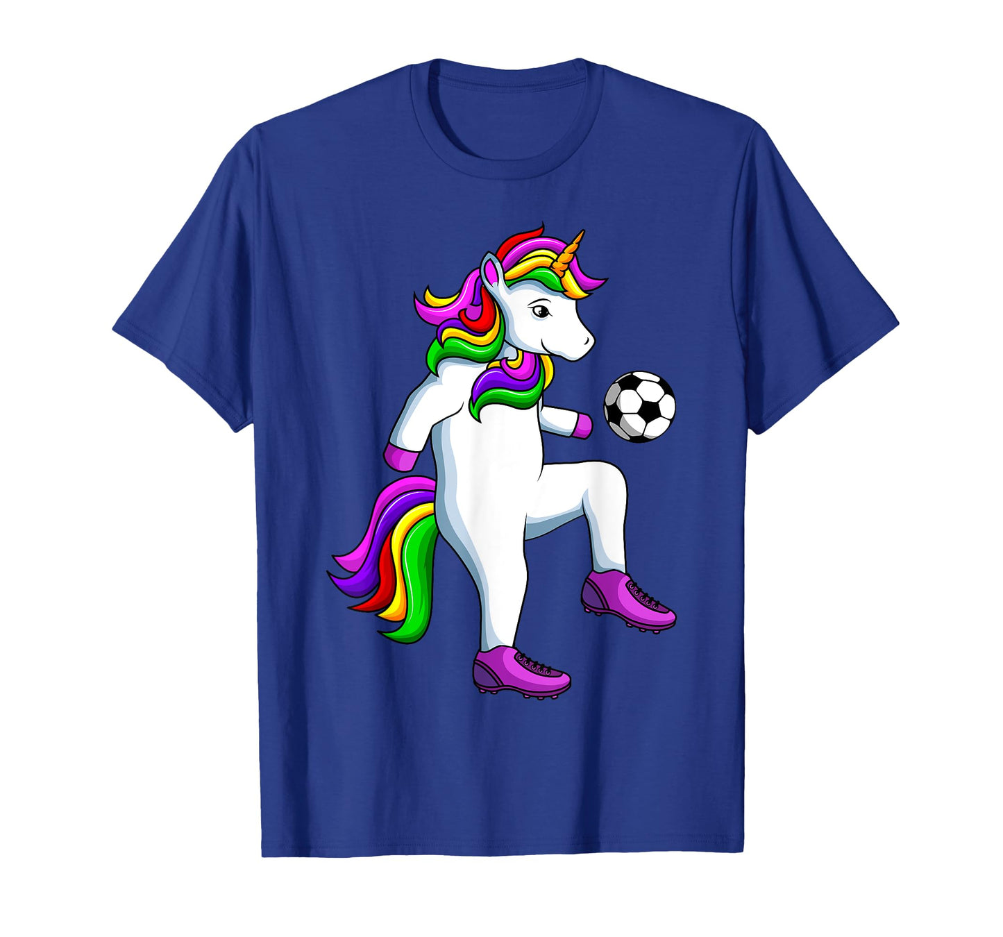 Soccer Girl Unicorn Youth Women Players T-Shirt