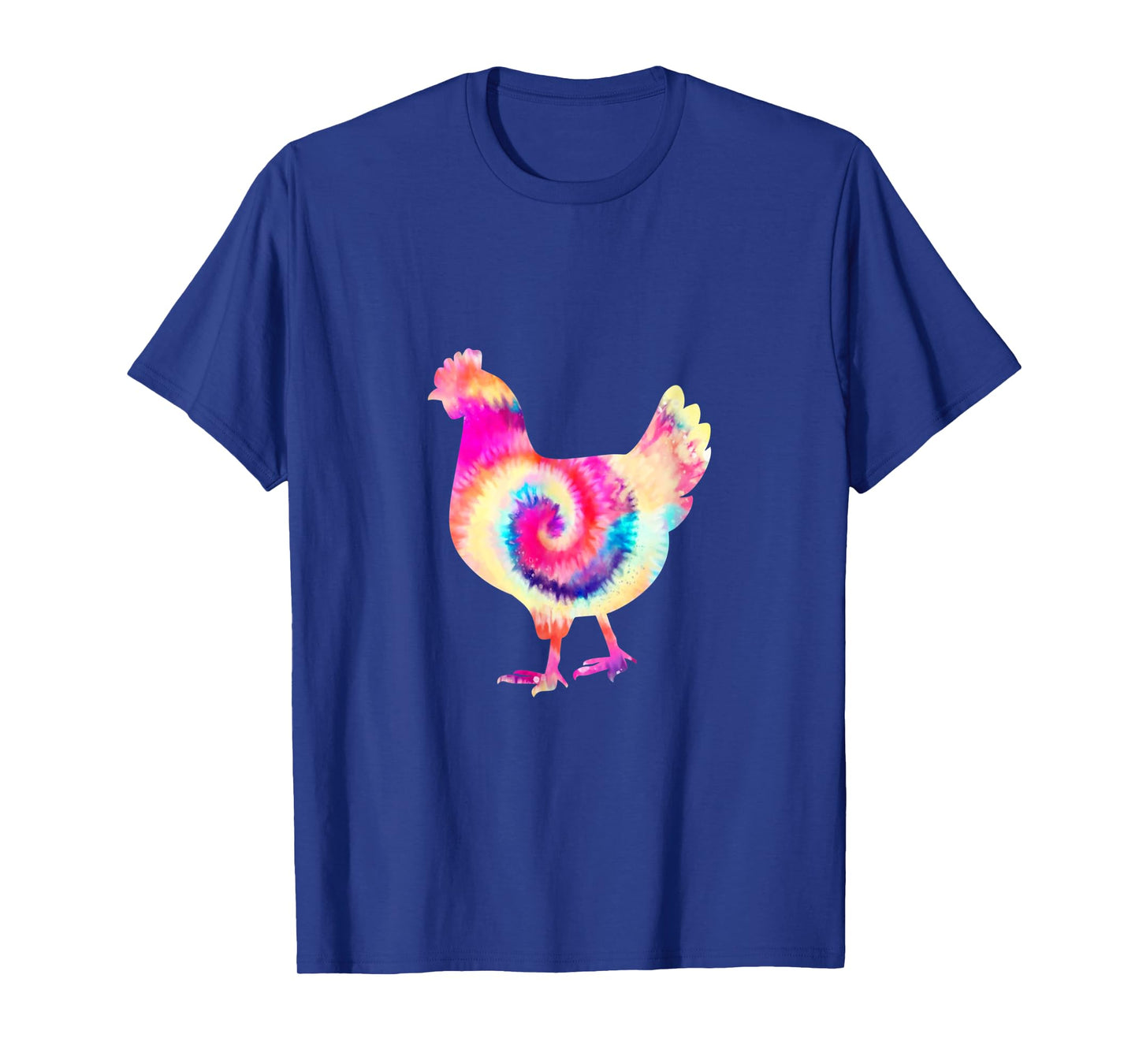Retro Tie Dye Chicken Hen Peace Love Groovy Boho Reggae T-Shirt