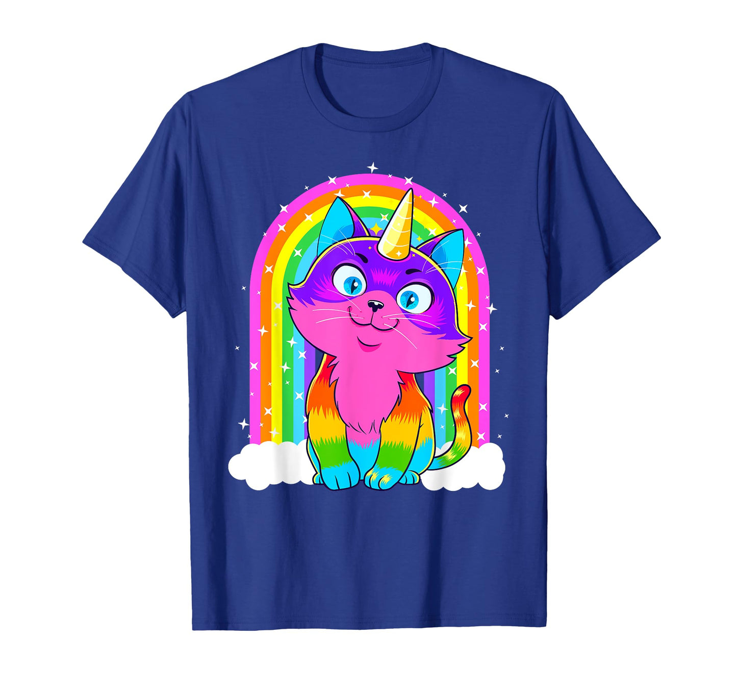 Caticorn Unicorn Cat Rainbow Kittycorn Kitty Gift Girl Women T-Shirt