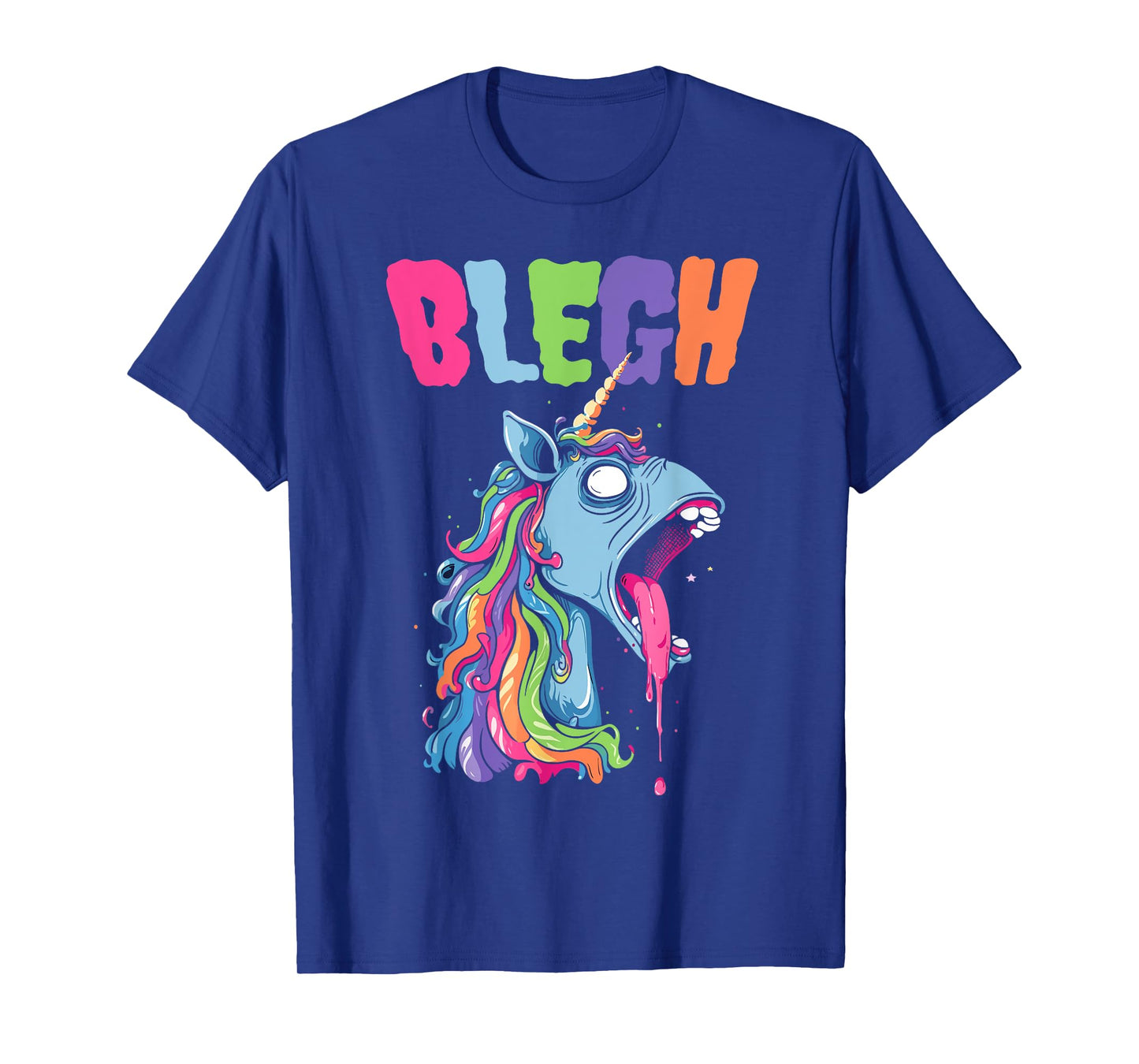 Live Laugh Blegh Bleghssed Heavy Metal Metalcore Unicorn T-Shirt