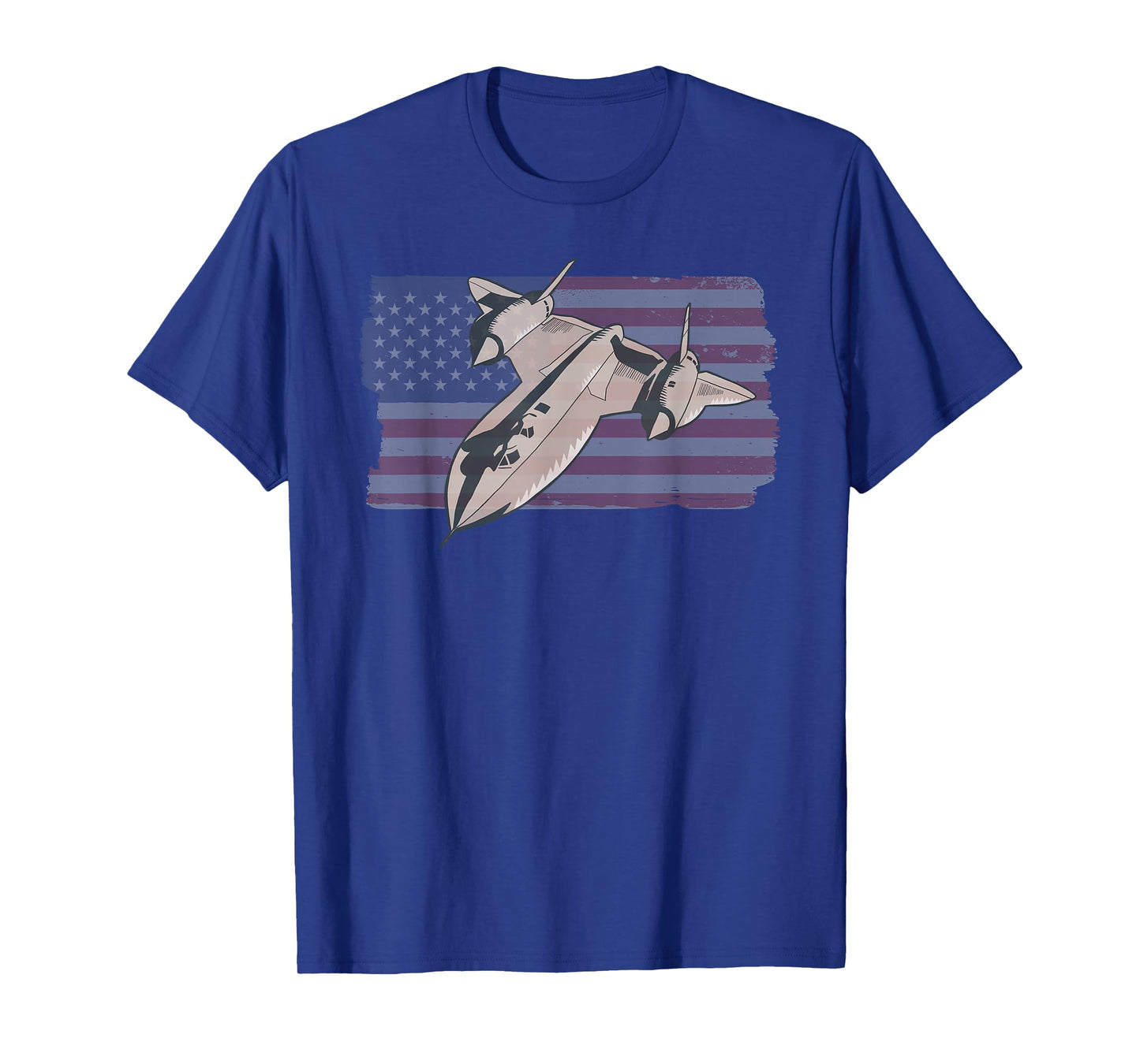 Military Aircraft SR-71 Blackbird USAF Pilot US Flag T-Shirt