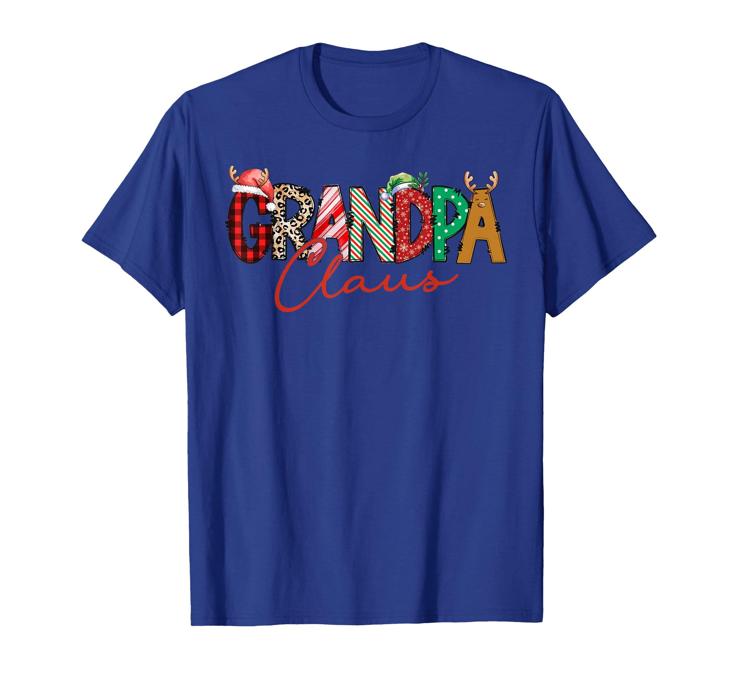 Christmas Grandpa Coquette Bow Grandpa Claus Christmas Tree T-Shirt