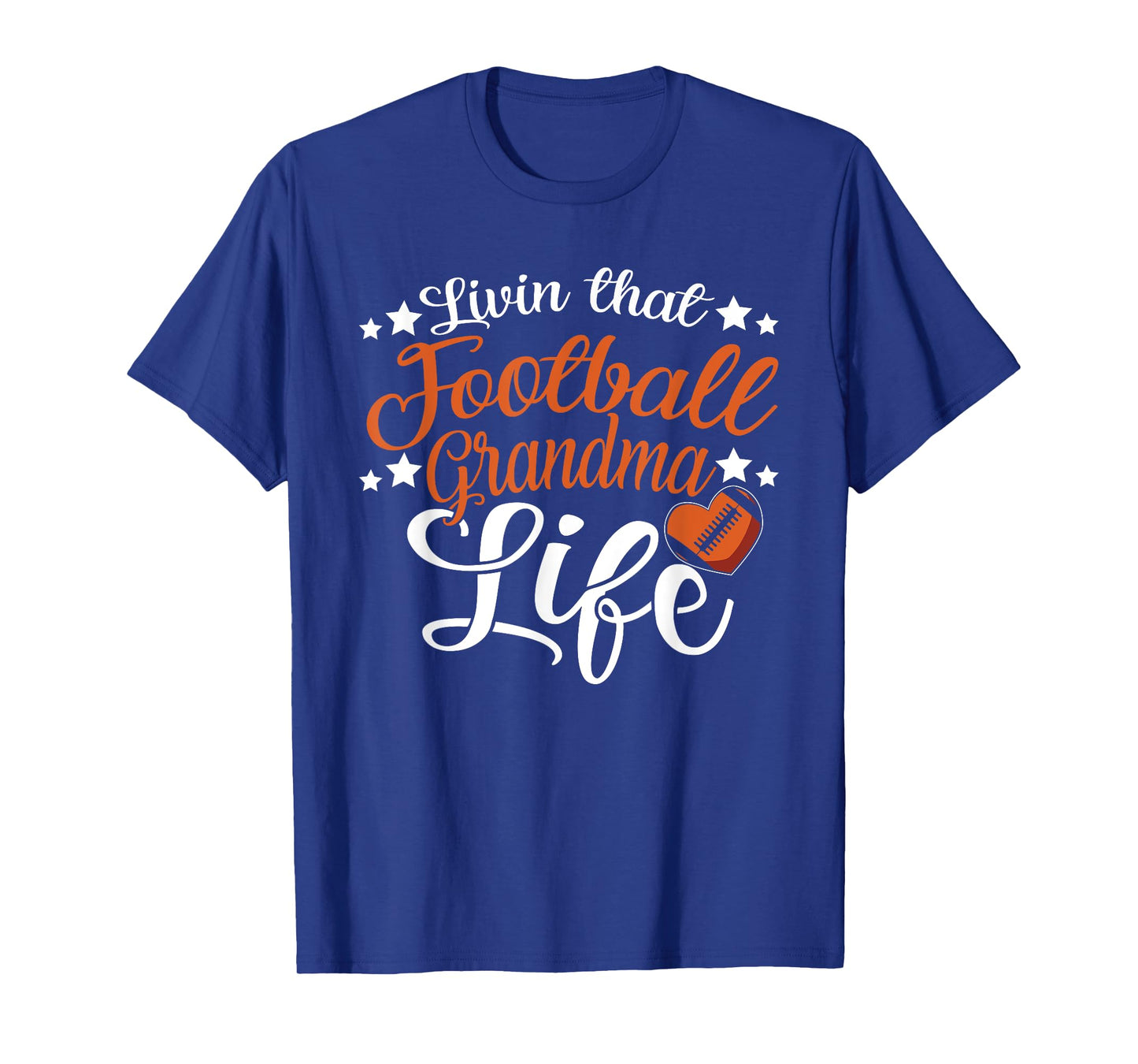 Livin That Football Grandma Nana Womens T-Shirt