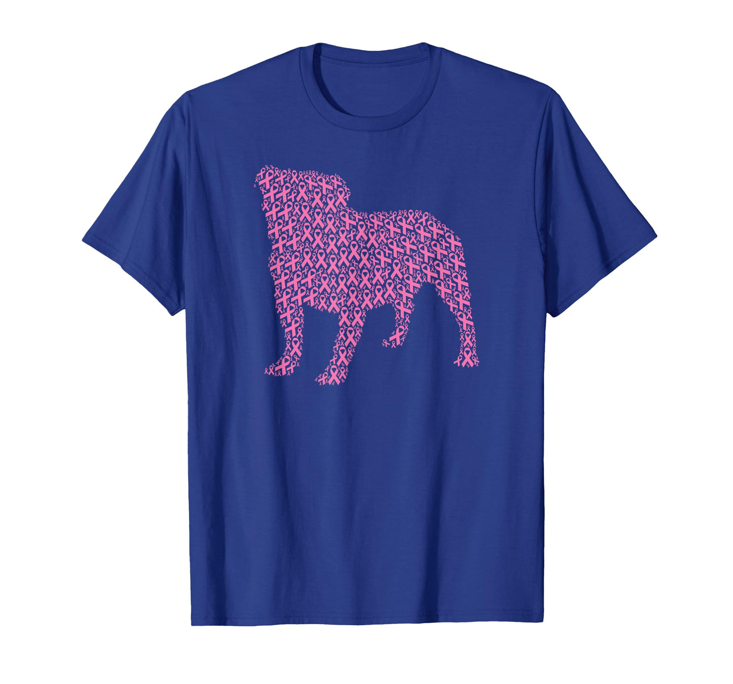 Breast Cancer Awareness Pink Ribbon & Survivor - Bulldog T-Shirt