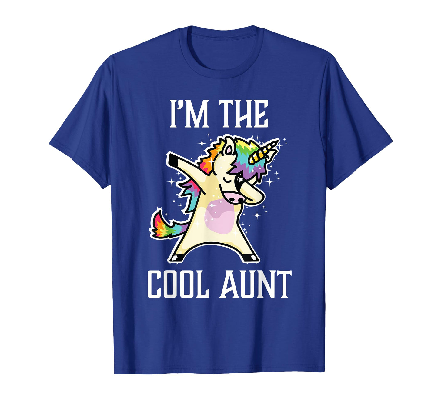 I'm the Cool Aunt Dabbing Rainbow Unicorn Tshirt T-Shirt