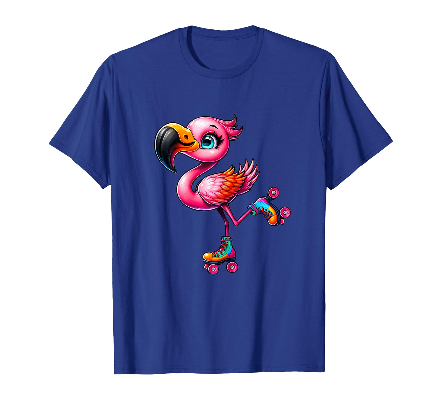 Flamingo Roller Skates Funny Roller Skates Design for Girls T-Shirt
