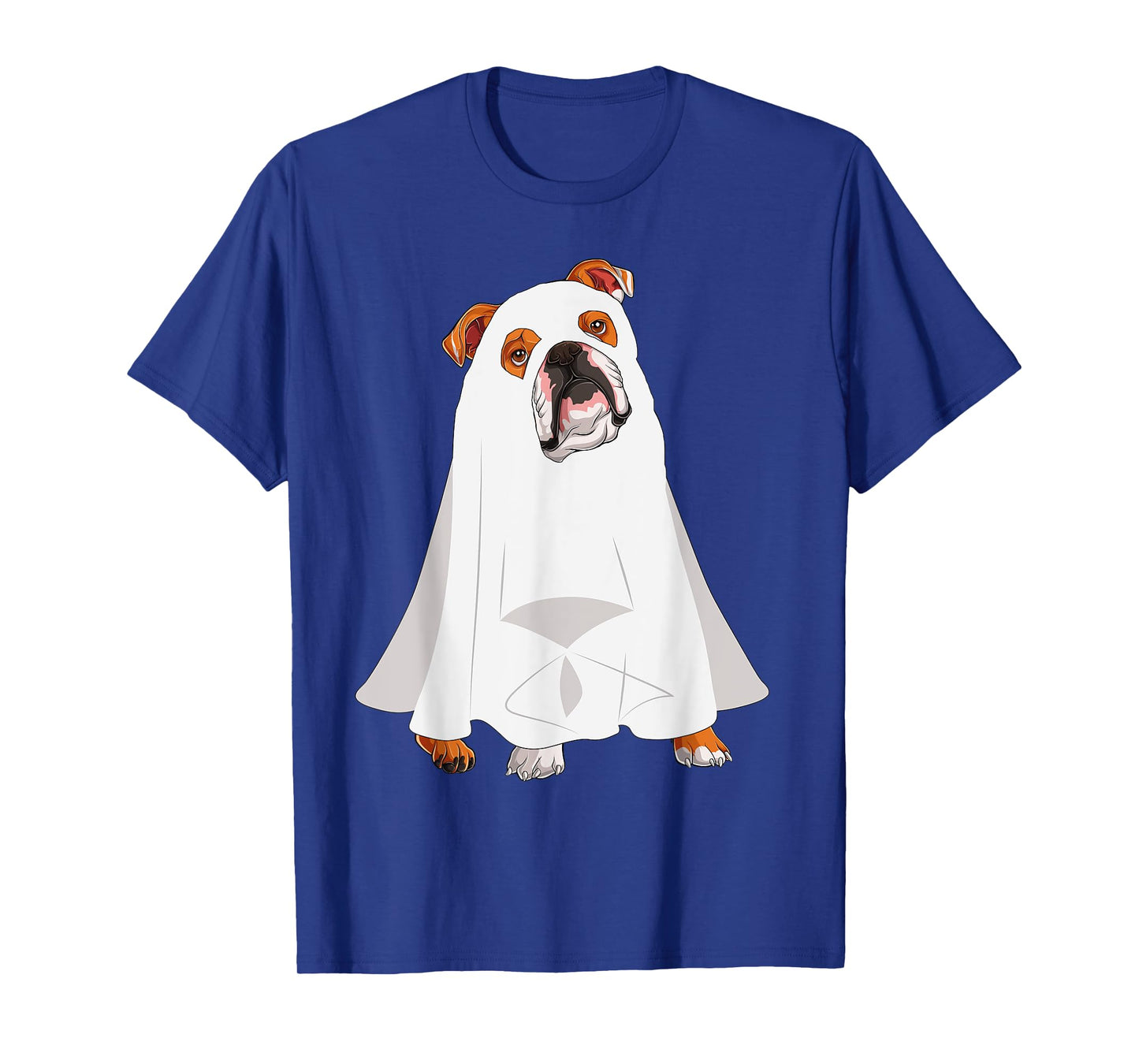 English Bulldog Ghost Pumpkin Halloween Fall Dog Lover Women T-Shirt