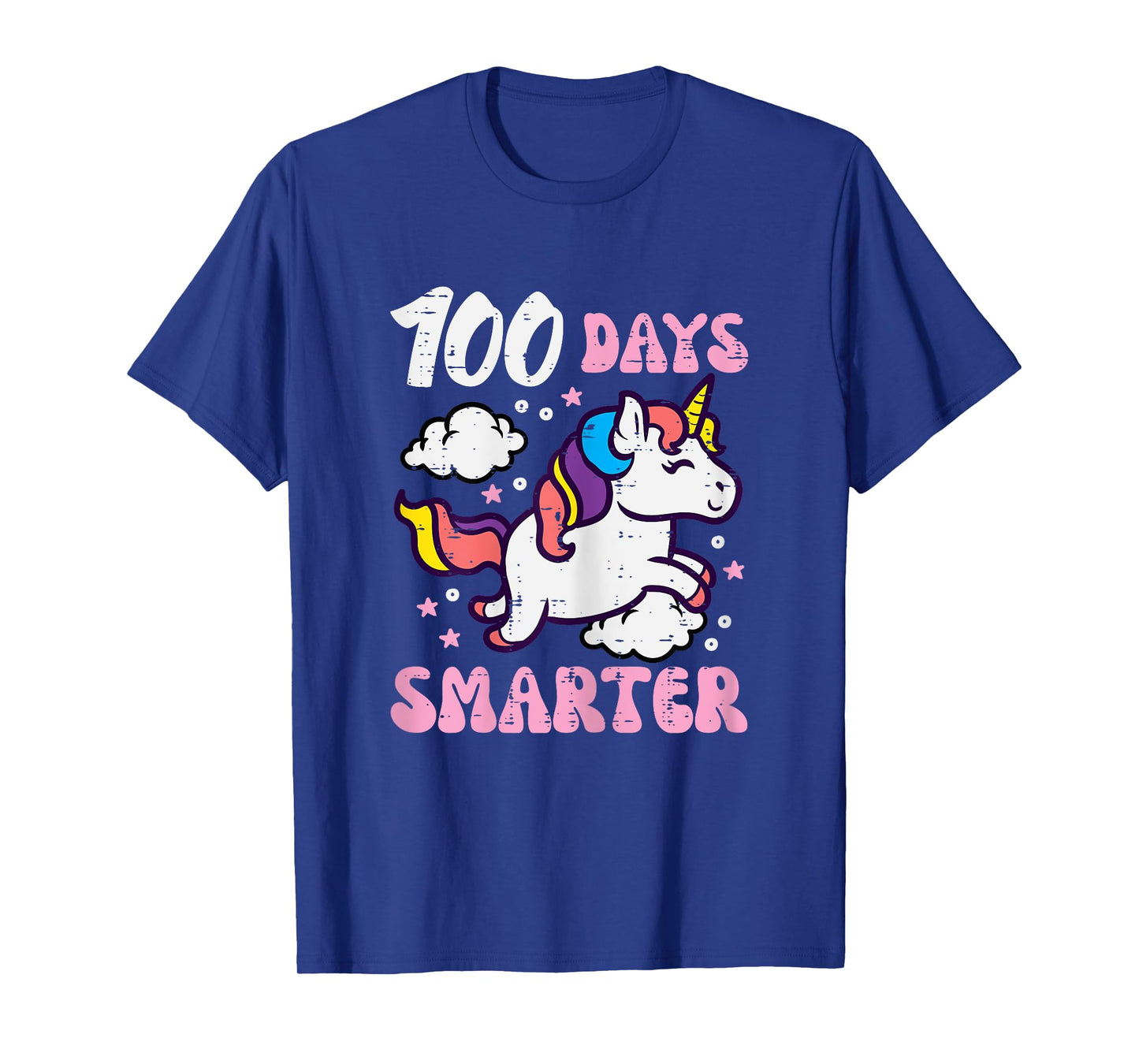 100 Days Smarter Unicorn 100th Day School Toddler Girls Kids T-Shirt