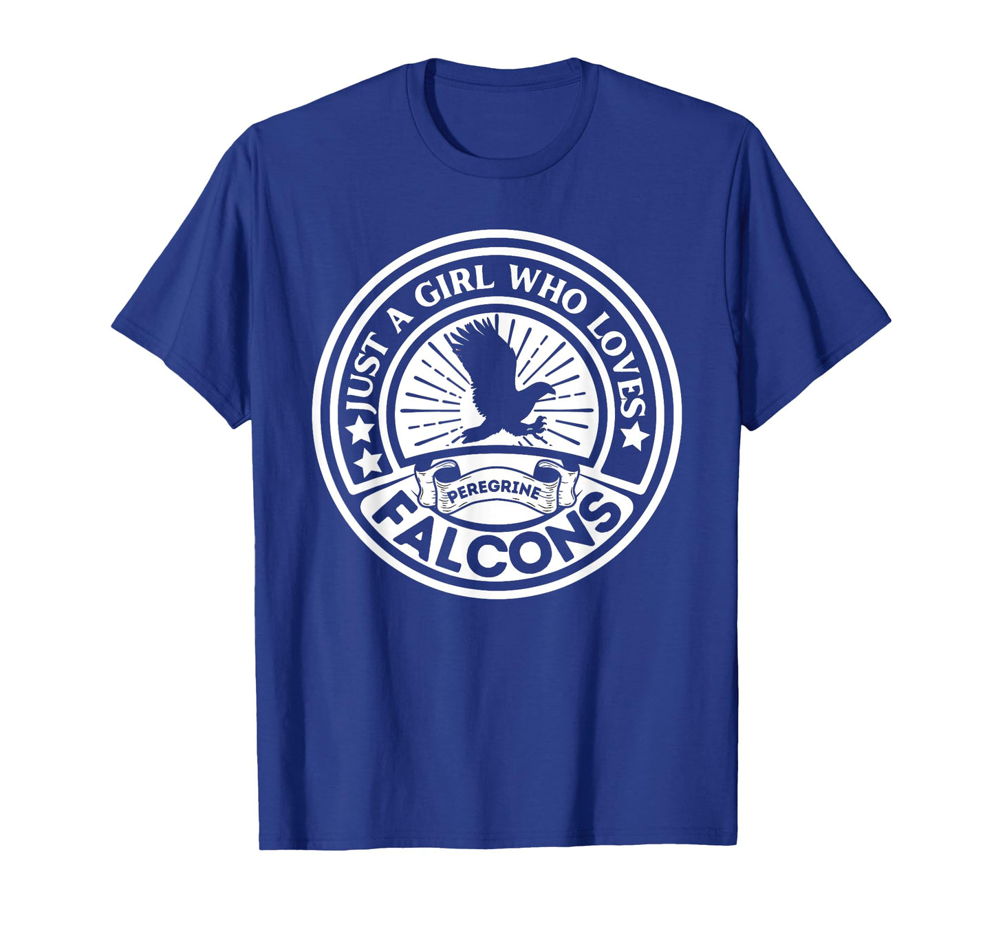 Just A Girl Who Loves Peregrine Falcons Birds Kids Falcon T-Shirt