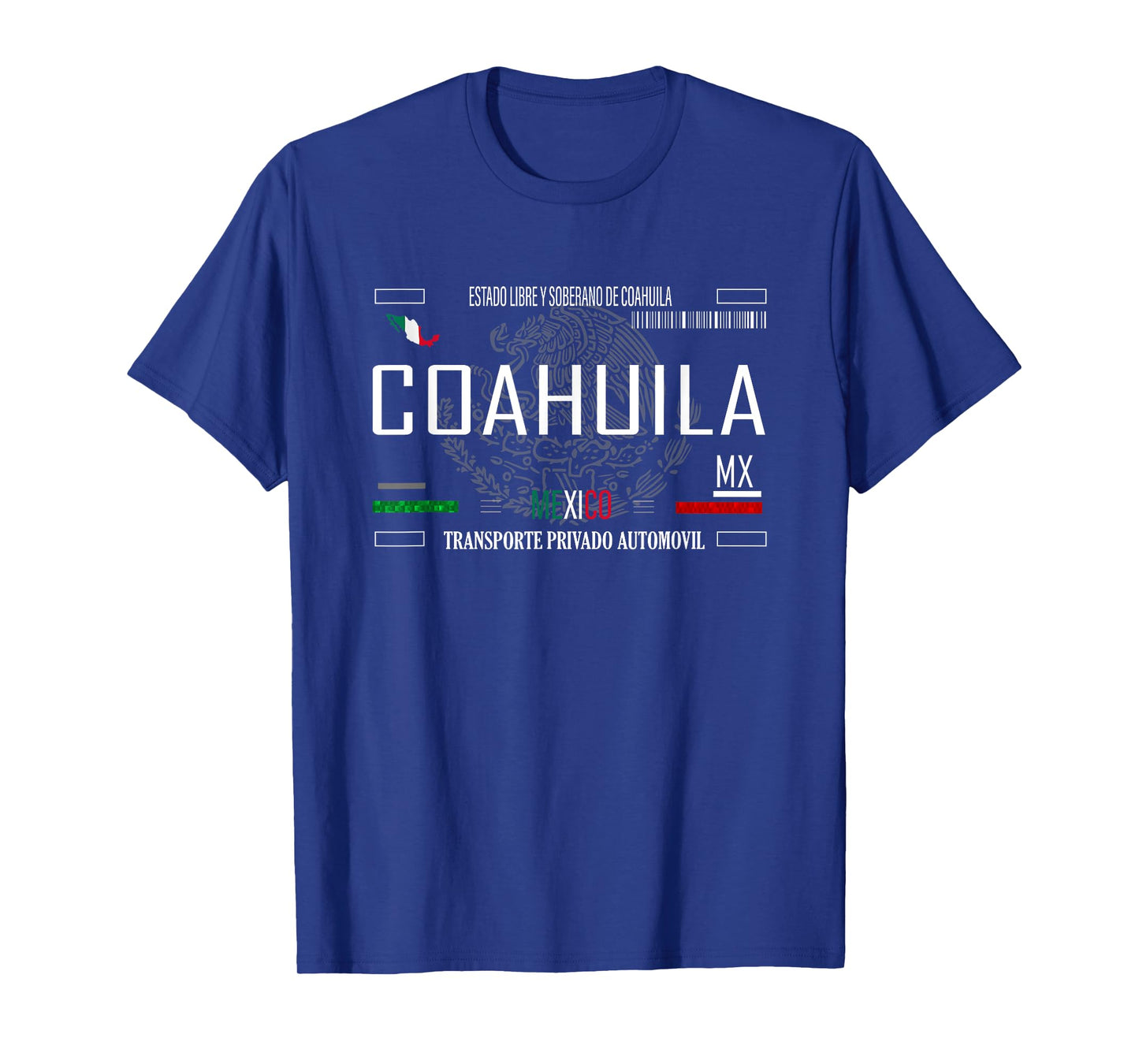 COAHUILA Mexico License Plate Aesthetic COAHUILA T-Shirt