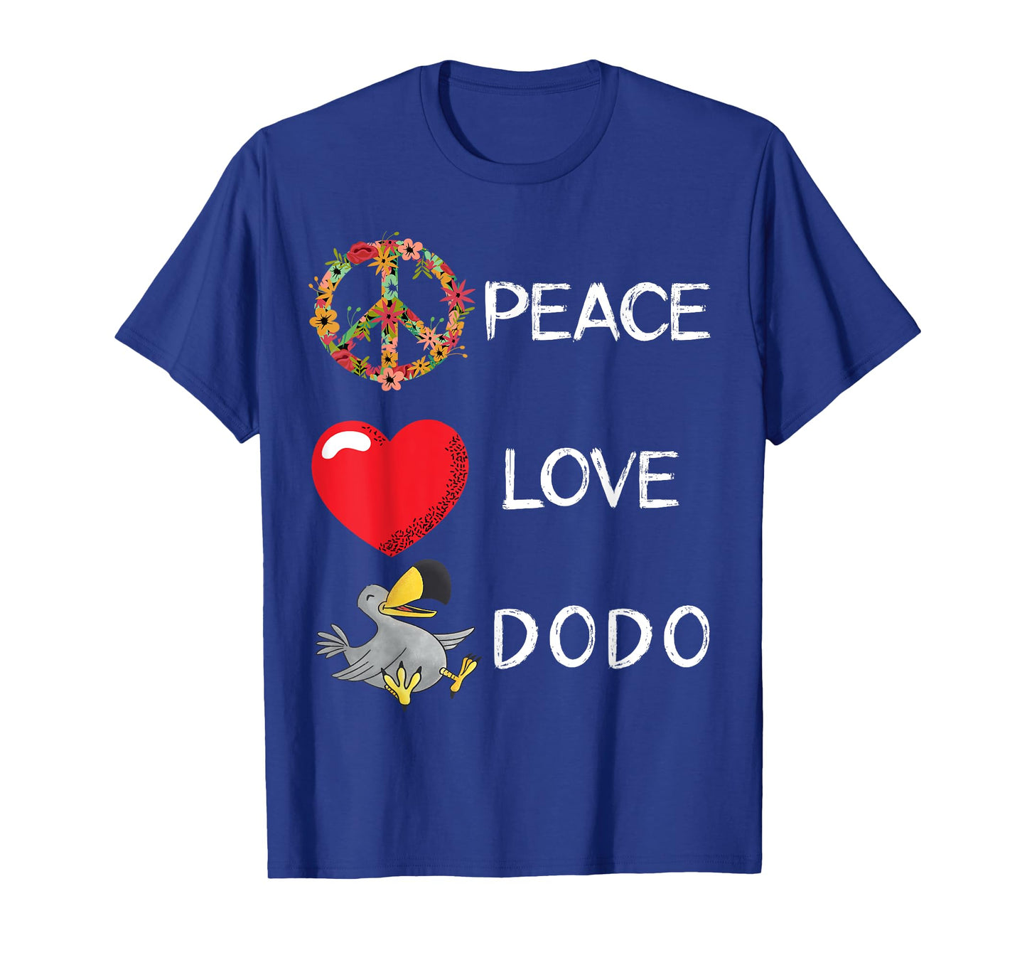 Dodo Bird Love Peace Extinct Flightless Dronte Bird Watcher T-Shirt