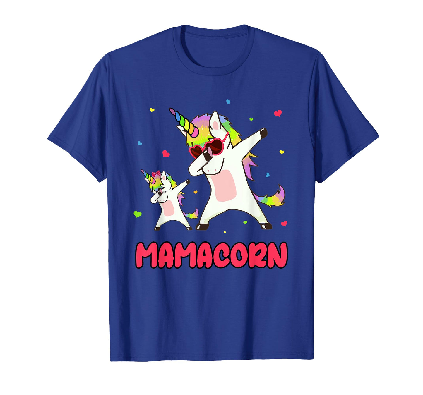 Mamacorn Dabbing Unicorn Mom Unicorn Girl Mommy Birthday T-Shirt