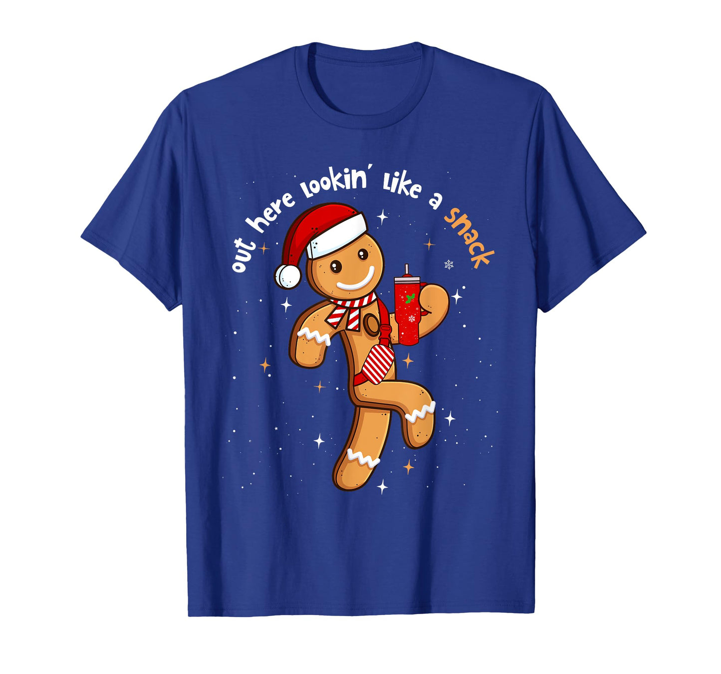 Out Here Looking Like A Snack Funny BouJee Xmas Gingerbread T-Shirt
