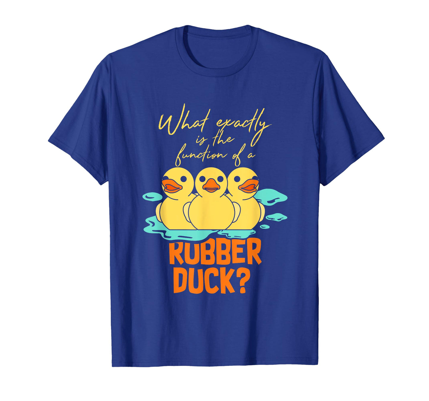 Rubber Duck Funny Animal Gift Idea Unisex-Kids T-Shirt Black Small Classic Fit Short Sleeve Crew Neck T Back All Seasons