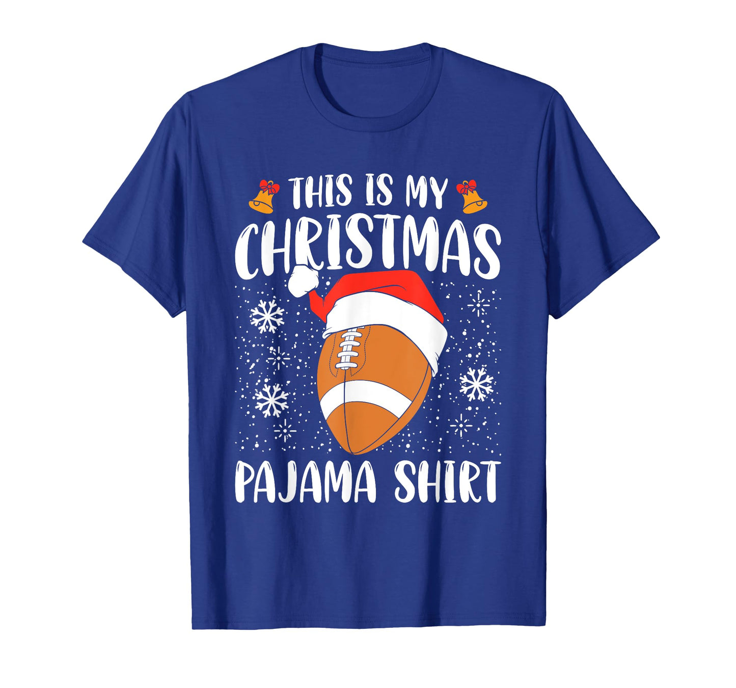 This Is My Christmas Pajama Shirt Football Xmas Sports T-Shirt
