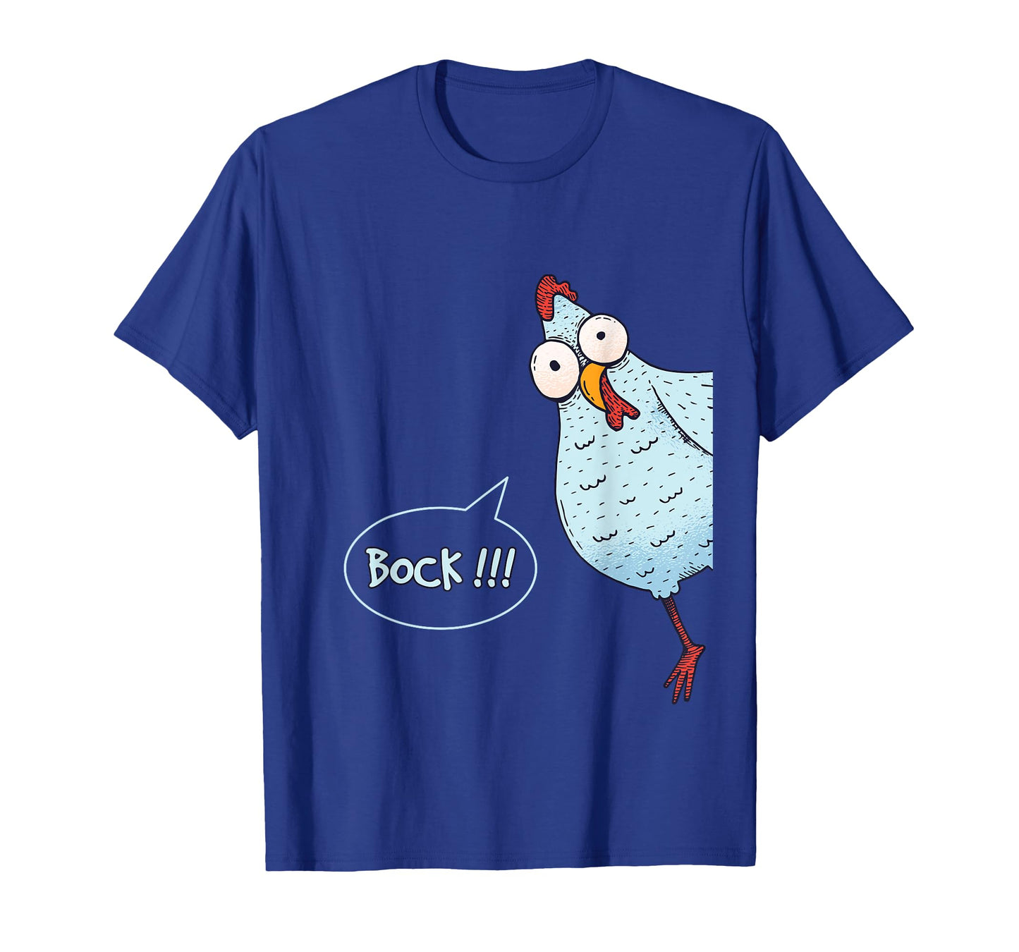 Chicken Looking Around The Corner - Bock T-Shirt