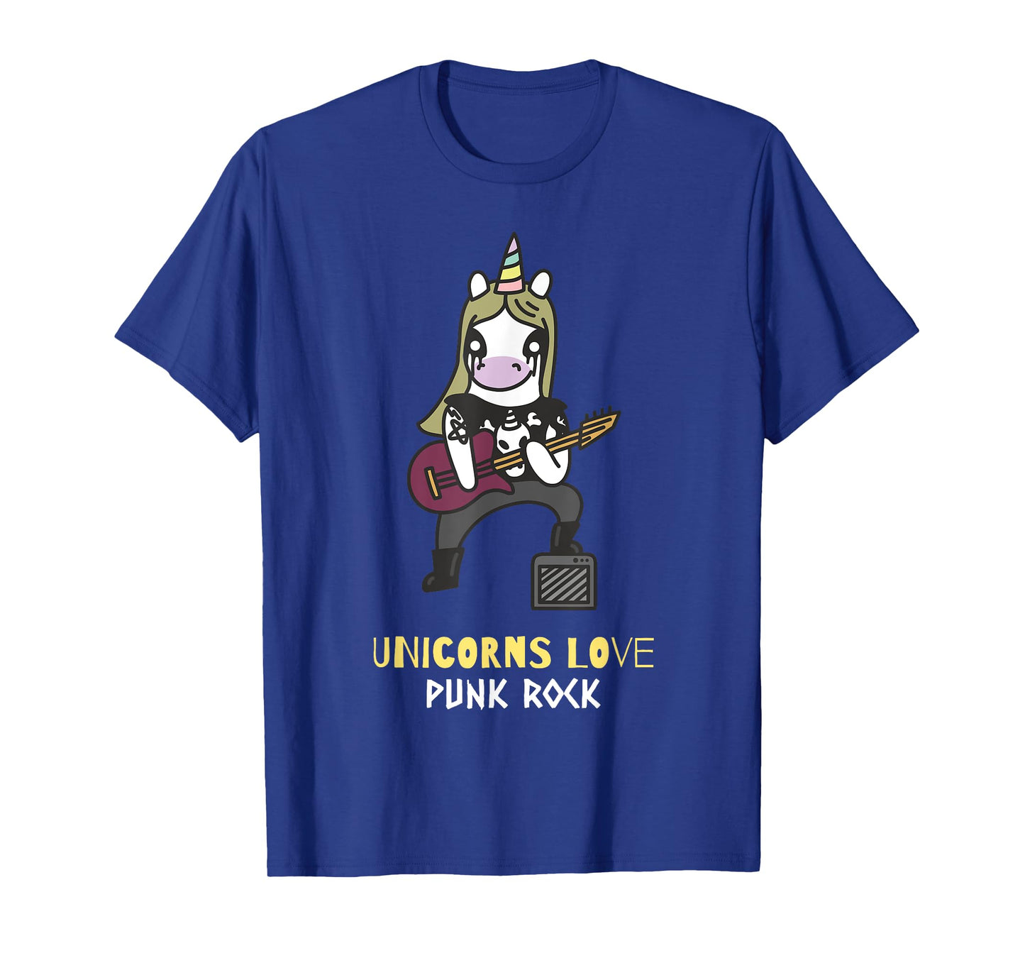 Punk Rock Unicorn Band Unicorns Love Punk Rock T-Shirt