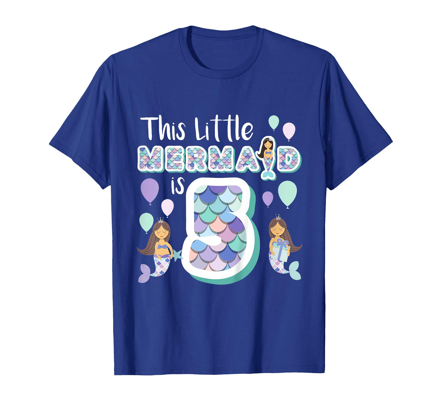 5 Year Old Mermaid Birthday Party Theme Girl 5th Girls Gift T-Shirt