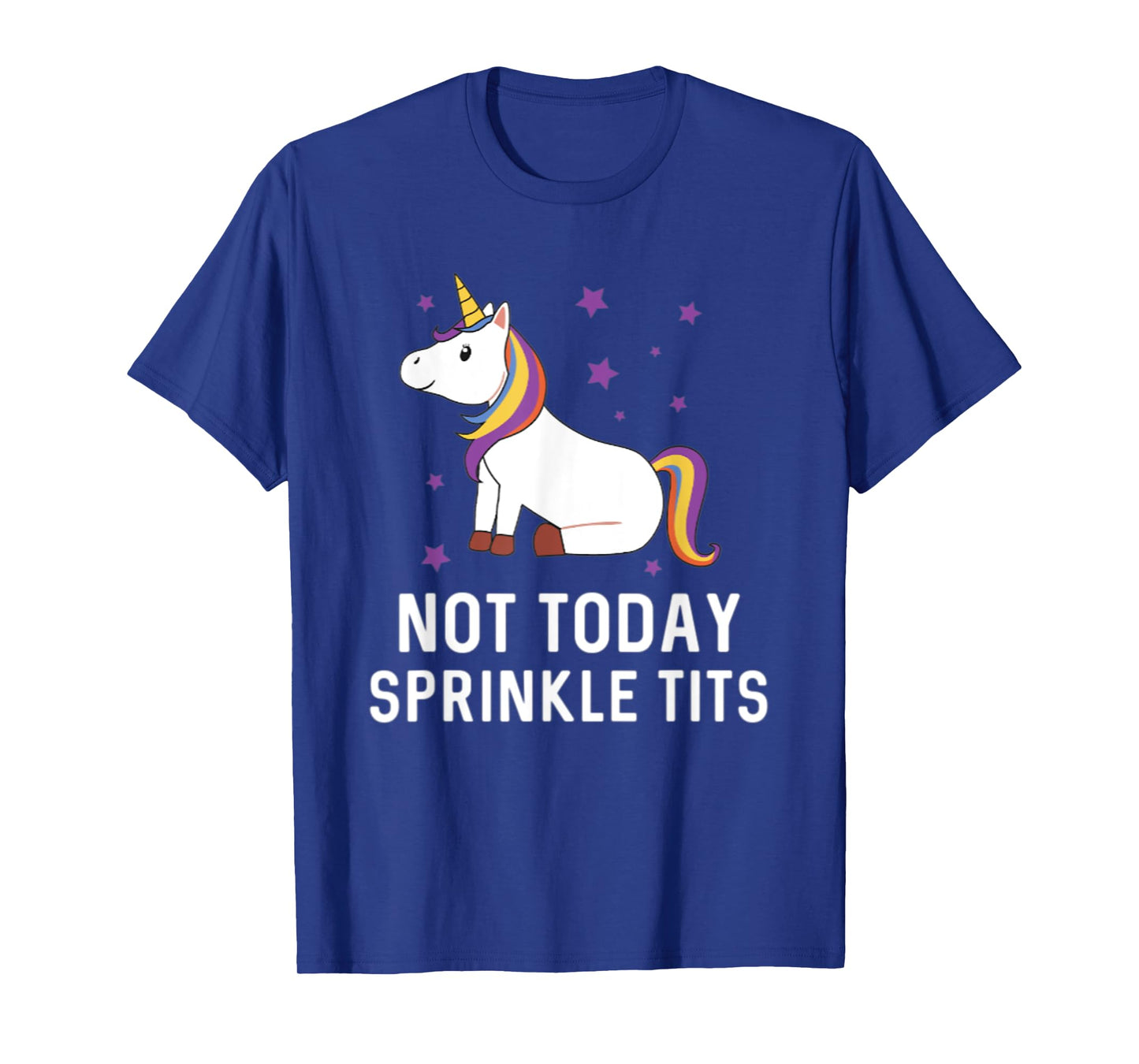 Not Today Sprinkle Tits Unicorn Rainbow Majestic Magical T-Shirt